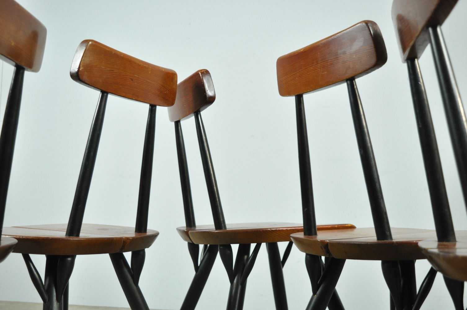 photo furniture Tapiovaara Dining Table Chairs, Laukaan Puu, Finland 1950s