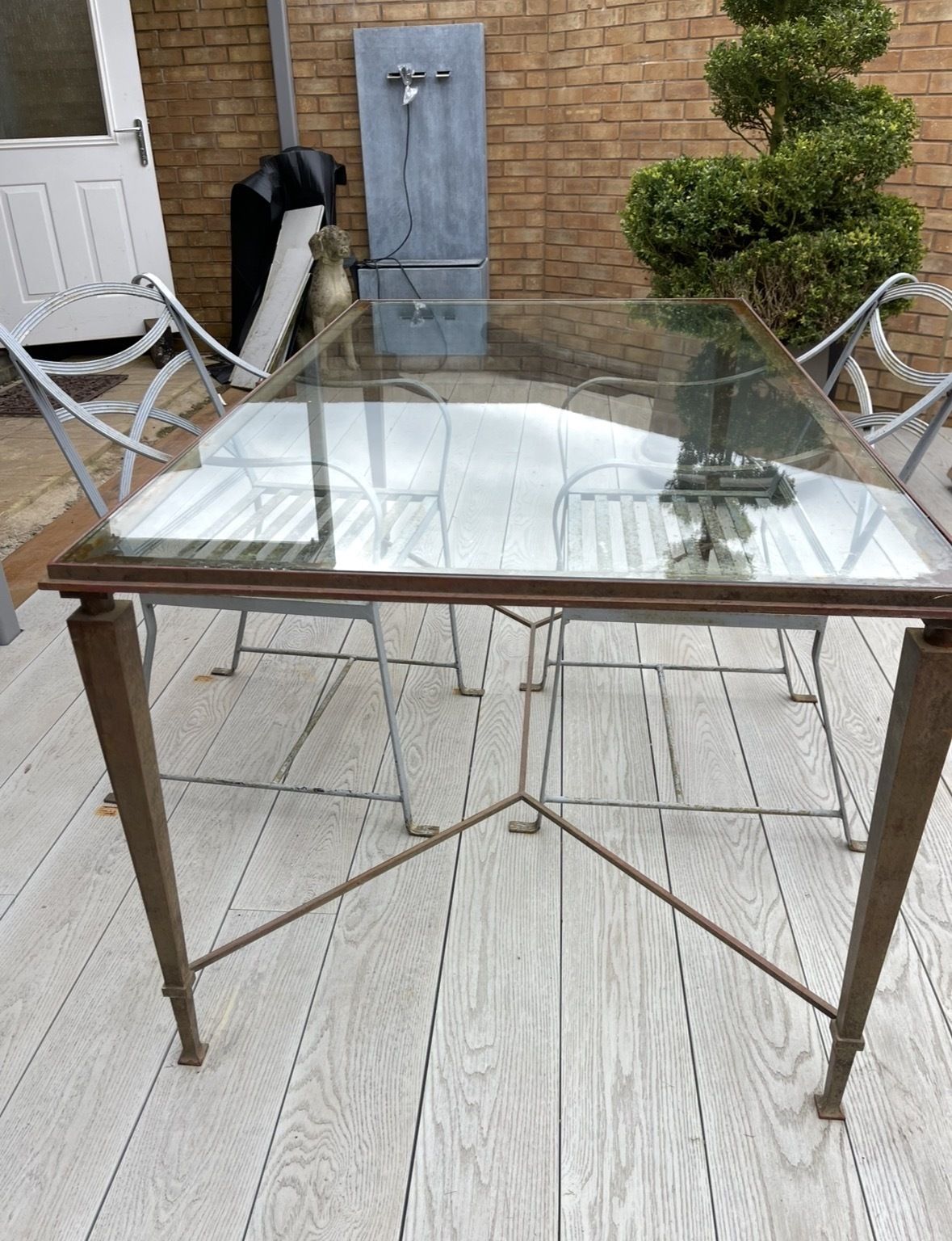 Metal And Glass Table photo 980.0