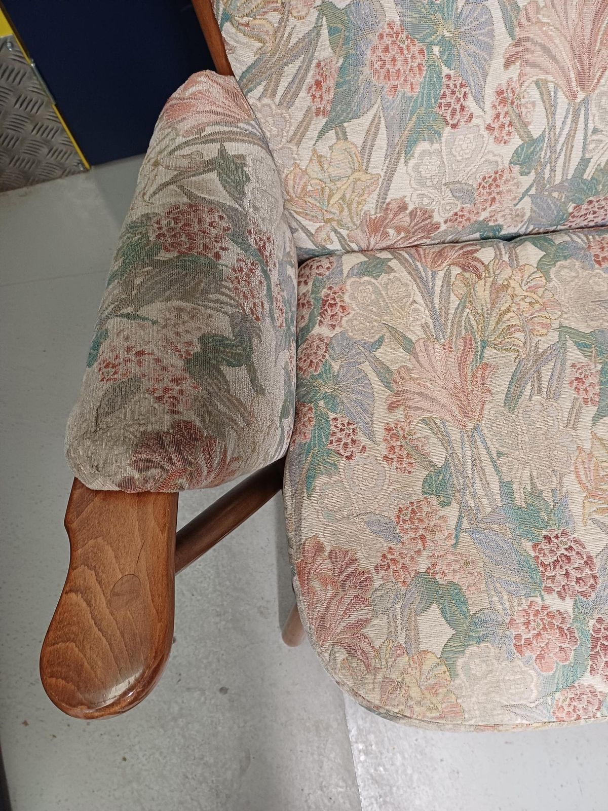 Ercol Evergreen 1913 Lounge/Easy High Back Chair   Golden Dawn Frame New Webbing   Free Delivery Within 50 Miles, Further "At Cost" photo furniture