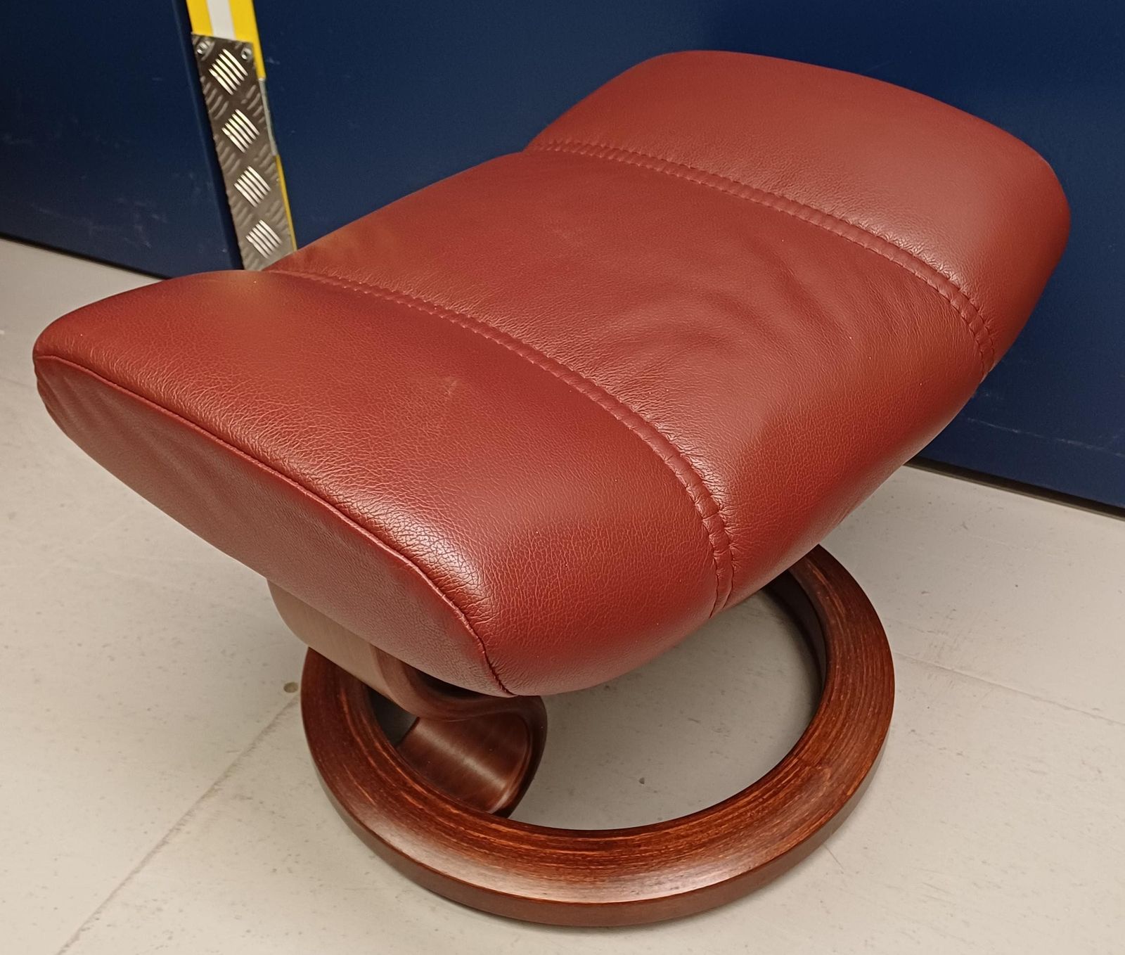 photo for sale Ekornes Stressless Grey Leather Swivel Recliner Armchair & Footstool