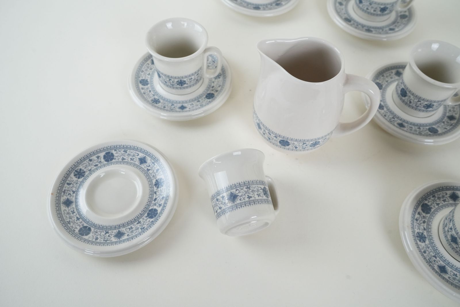 Theepot en kopjesset, Italiaans design, jaren 1970, Made In Italy photo vinterior