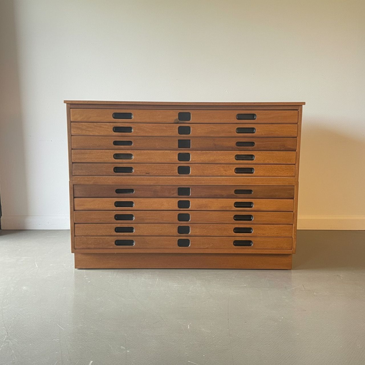 Midcentury Staverton Plan Chest With Inset Handles photo furniture