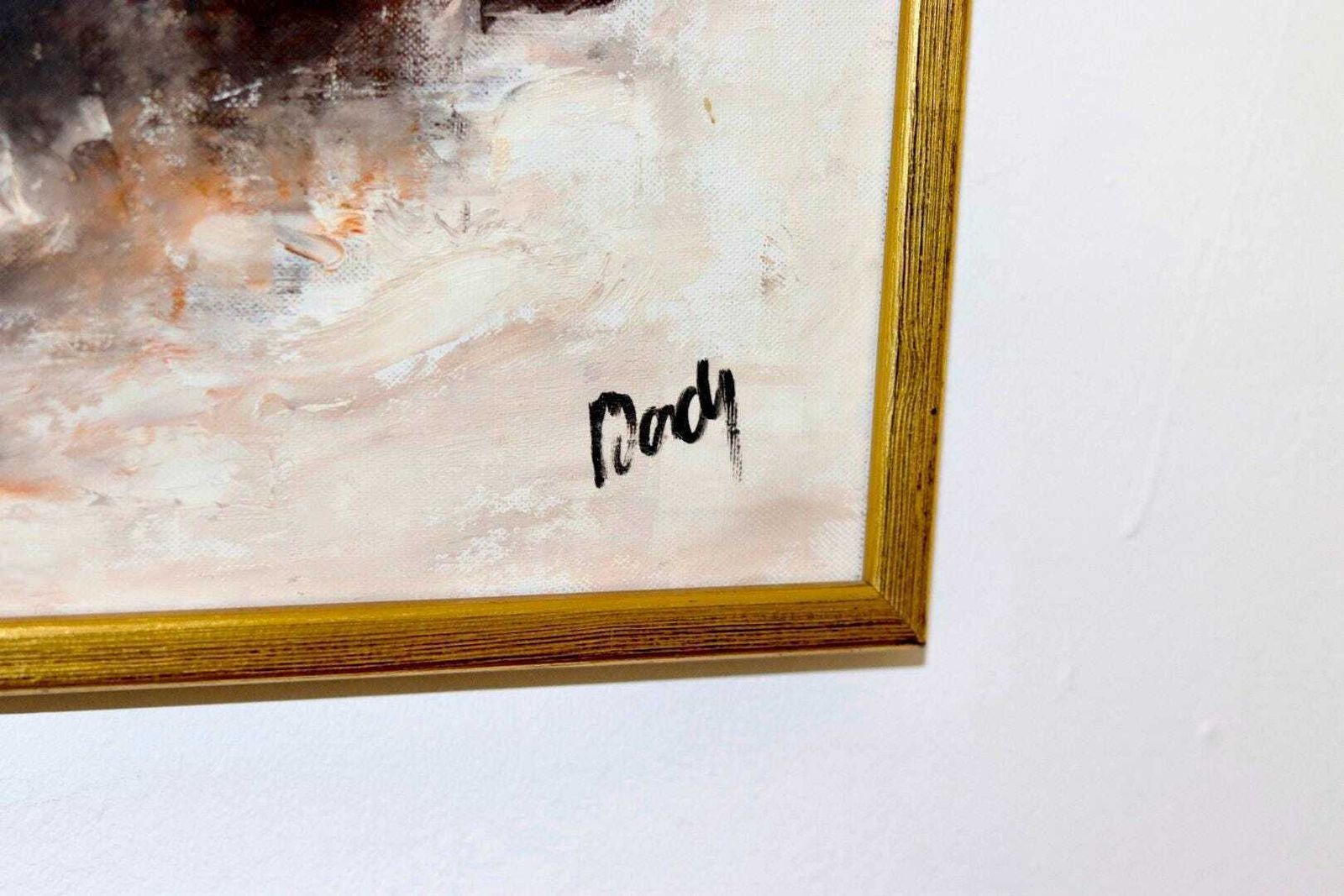 photo for sale Original Swedish Mid Century Oil On Canvas" Still Life Composition"  Vintage And Framed