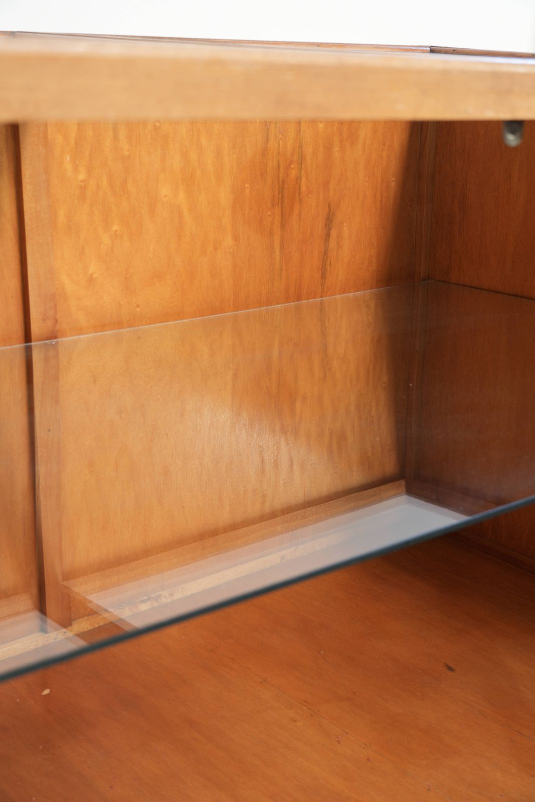photo for sale Particularly Nice And Large Vintage Wooden Counter/Display Cabinet/Showcase With 4 Doors And Glass