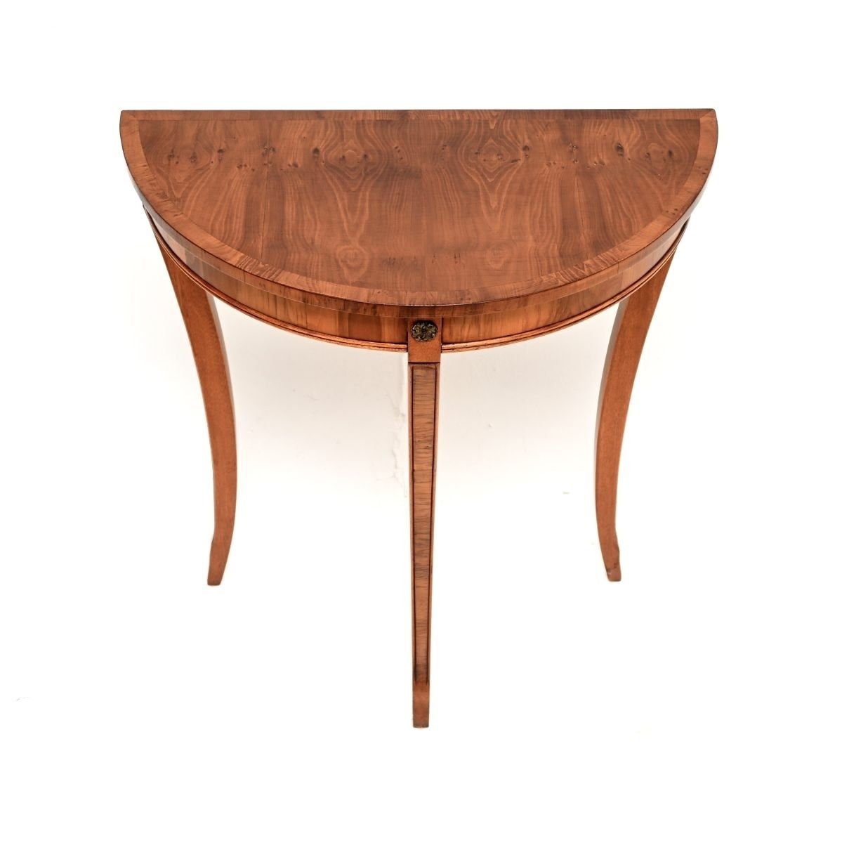 Antique Regency Style Yew Wood Console Table photo for sale