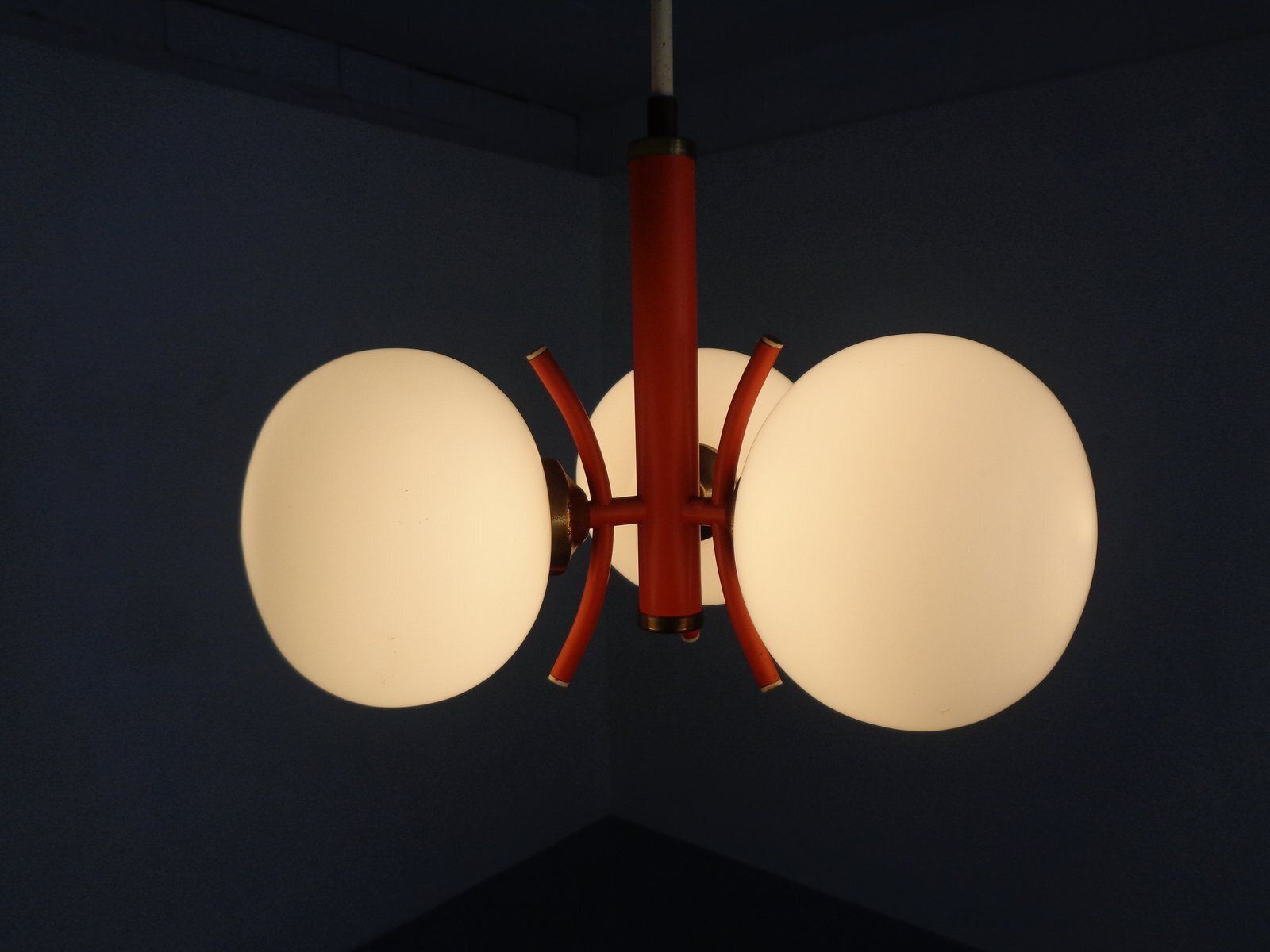 Space Age Sputnik Ceiling Lamps With Glasses By Richard Essig, Germany, 1970s, Set Of 2 photo Lighting