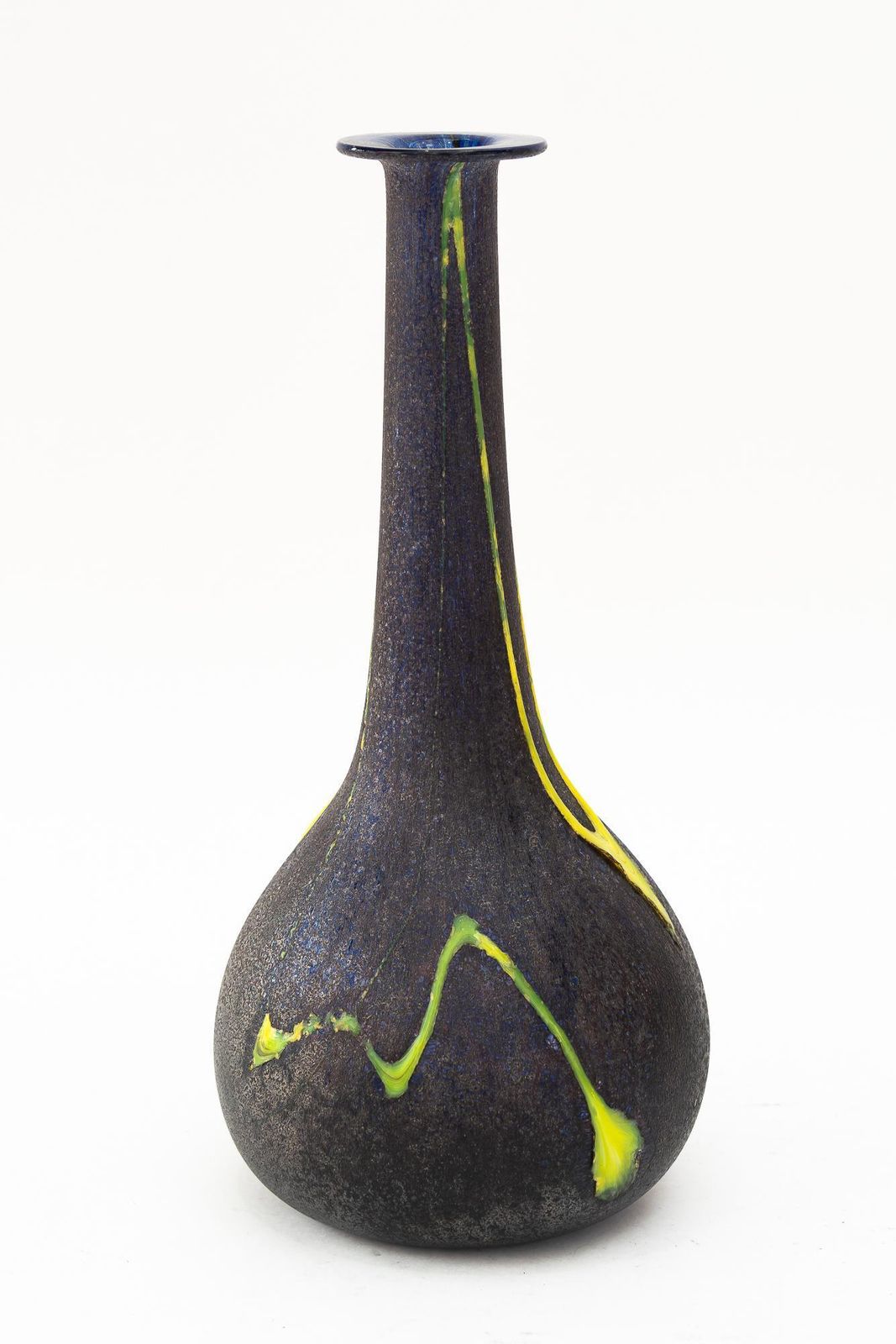 Glass Vase By Murano Italy Around 1970s photo vinterior