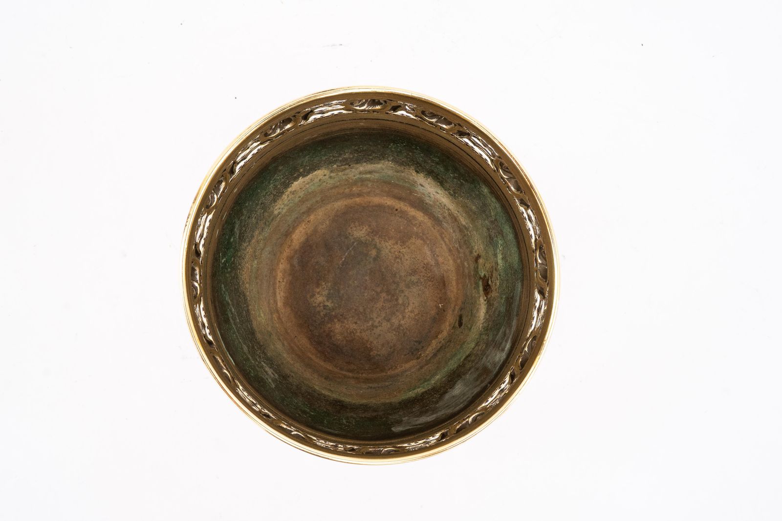 Jugendstil Argentor Floral Brass Flower Pot Vienna Around 1908 photo buy