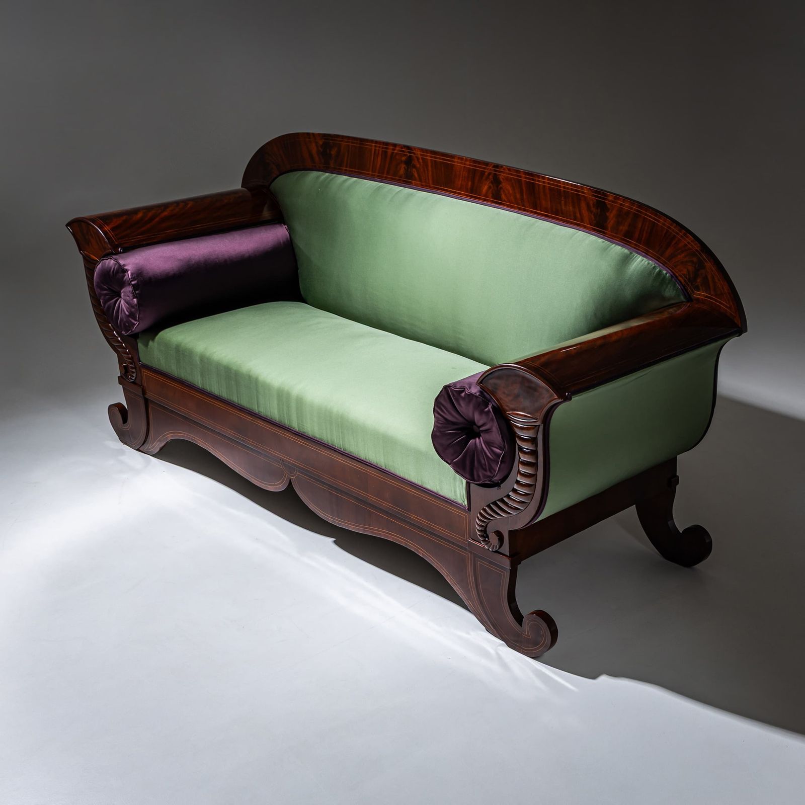Biedermeier-sofa in mahonie, Noord-Duitsland, ca. 1830 photo 5630.0