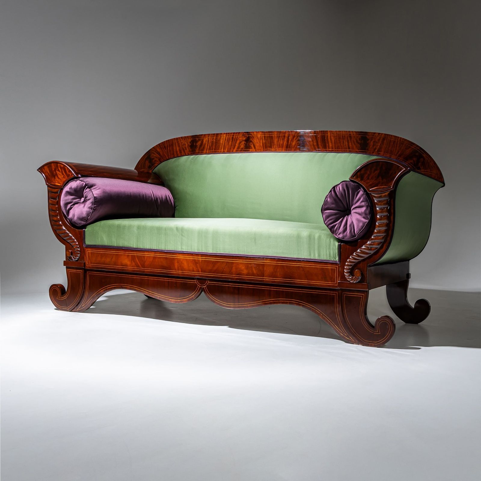 Biedermeier-sofa in mahonie, Noord-Duitsland, ca. 1830