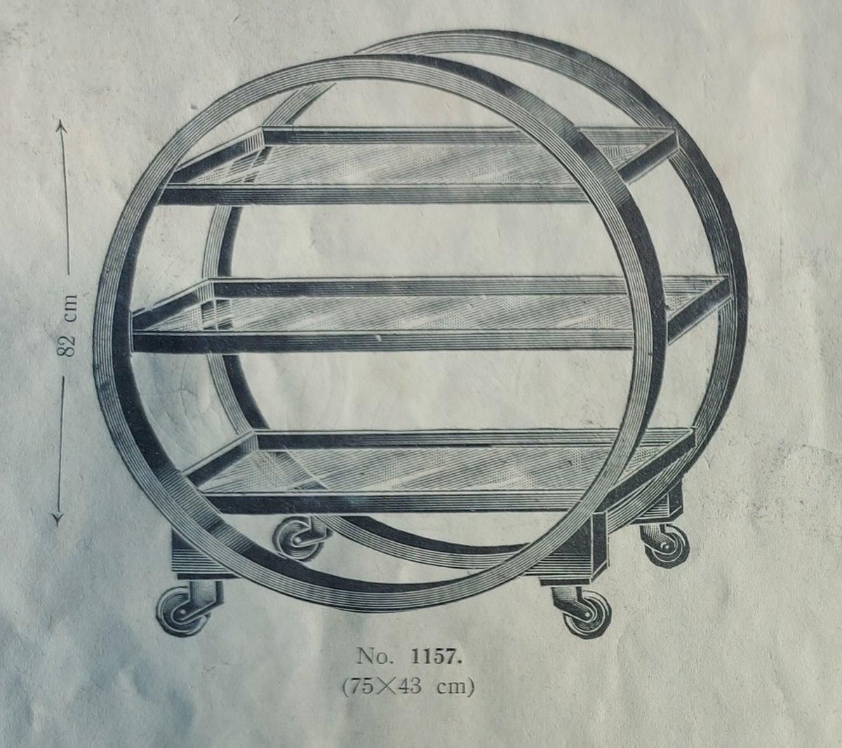 photo furniture Art Deco Serving Trolley No.1157 By Thonet Debrecen