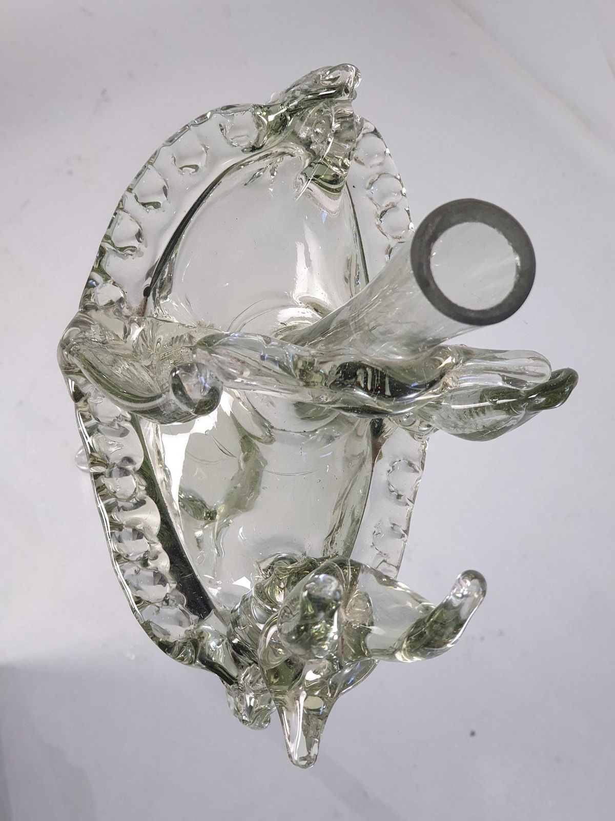 Murano Glass Vase And Candle Holder, Mystical Fox Design, Italy, 1940s photo buy