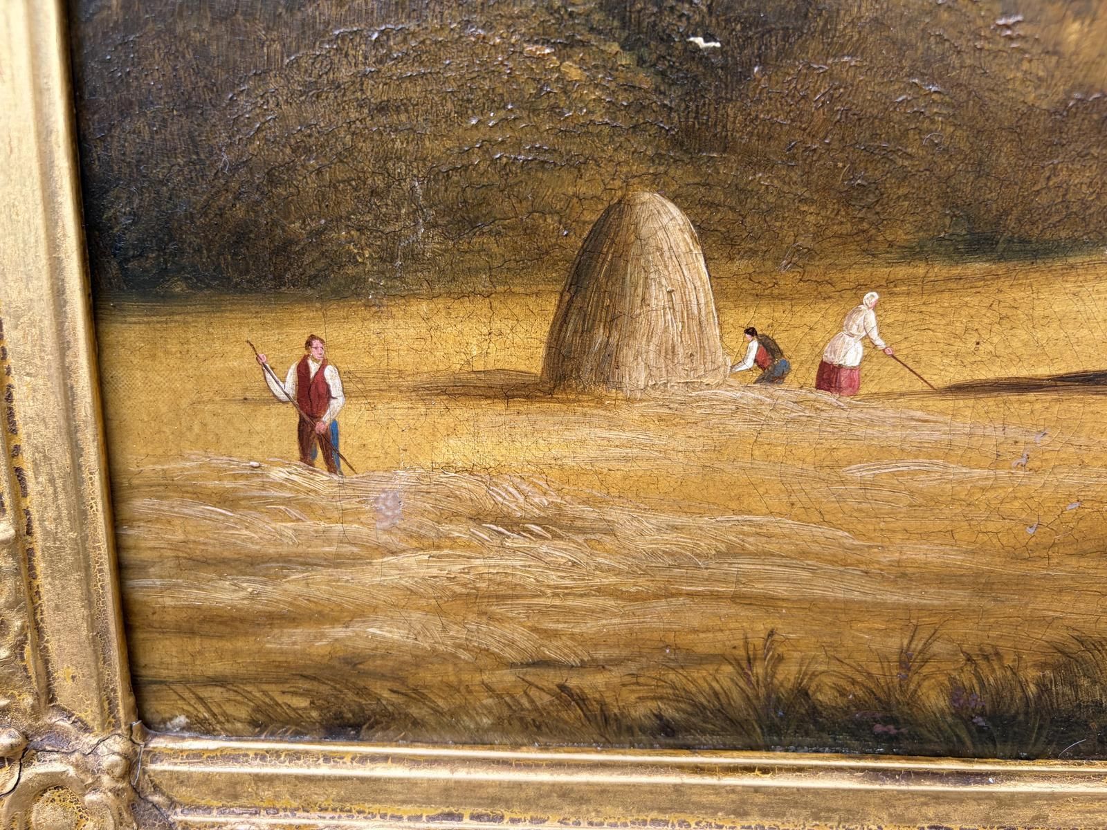 Fine Quality 18th Century Oil On Canvas Of Rural Scene photo vinterior