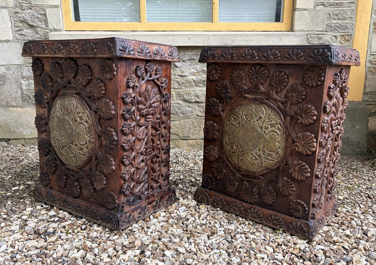 Pair Of Anglo Indian Stick Stands photo Home Decor