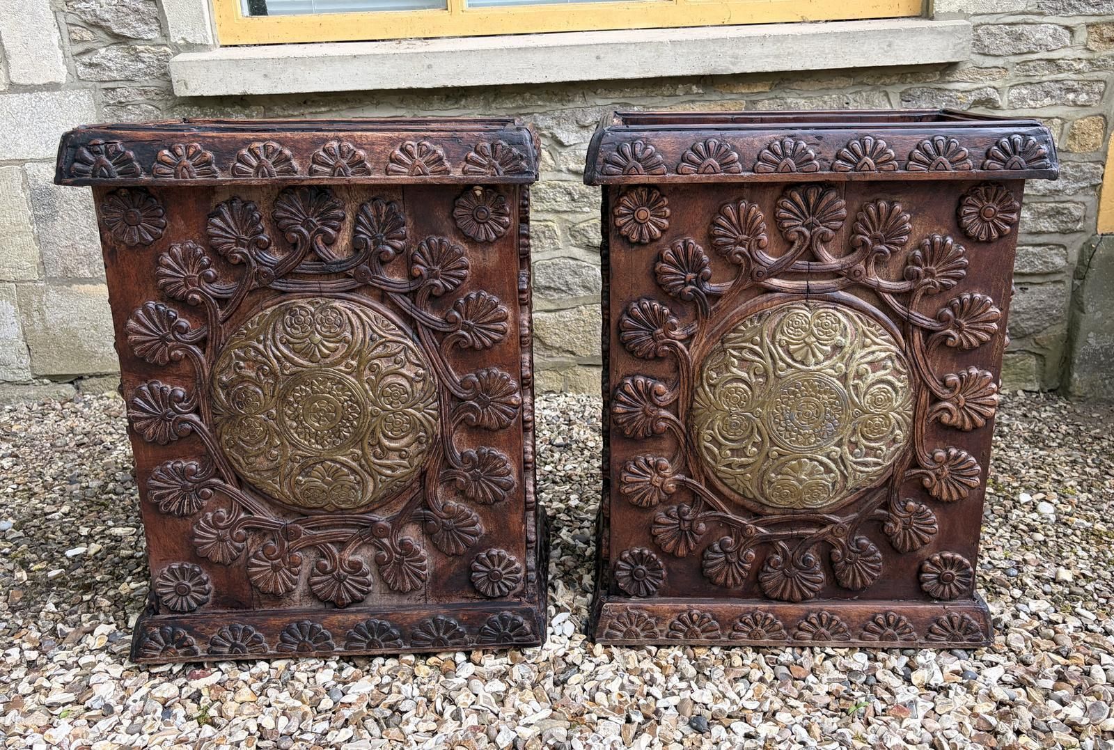 Pair Of Anglo Indian Stick Stands photo buy