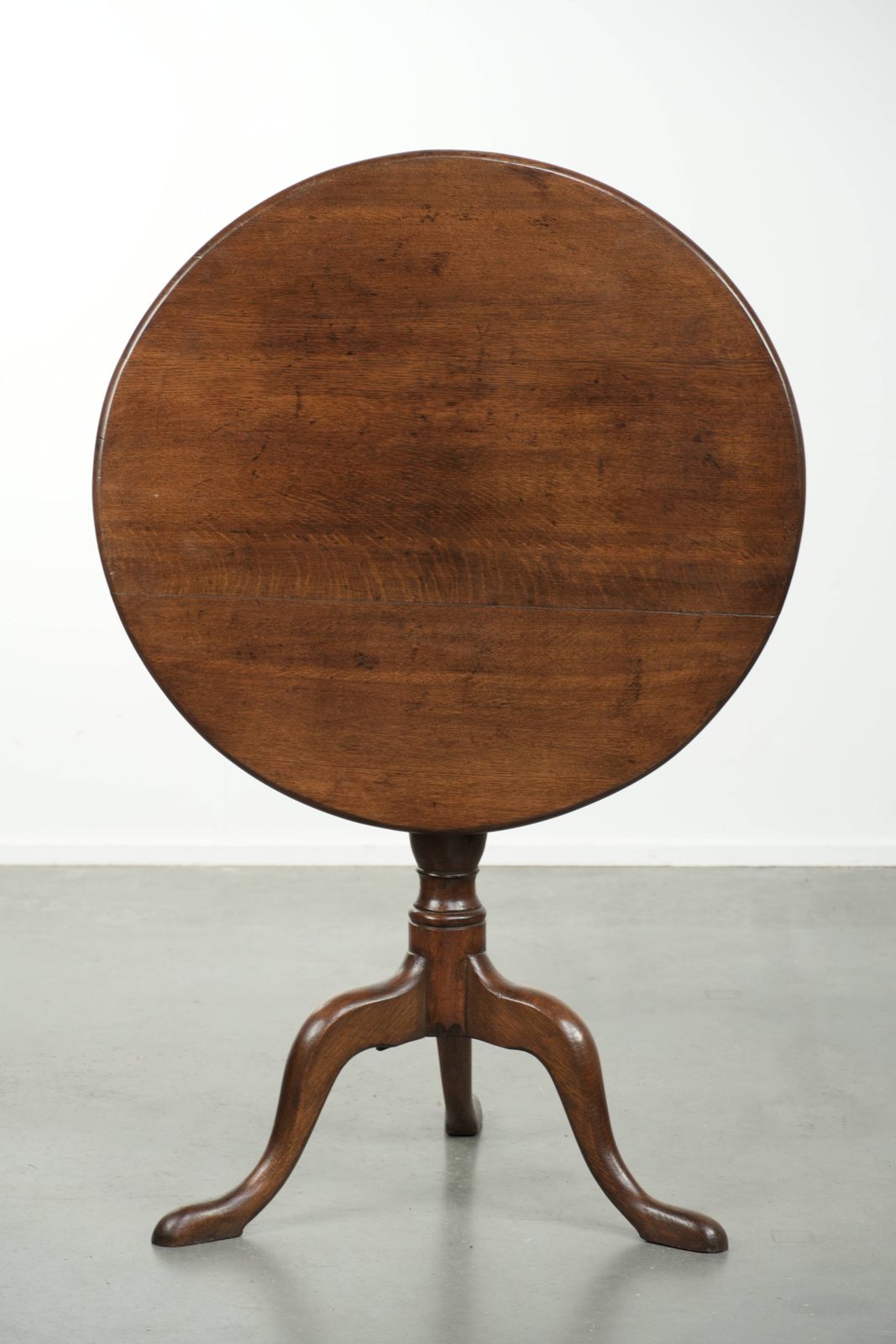 Beautiful Antique English Oak Tilt Top Table / Side Table From The Late 18th Century With Beautiful Colors photo furniture