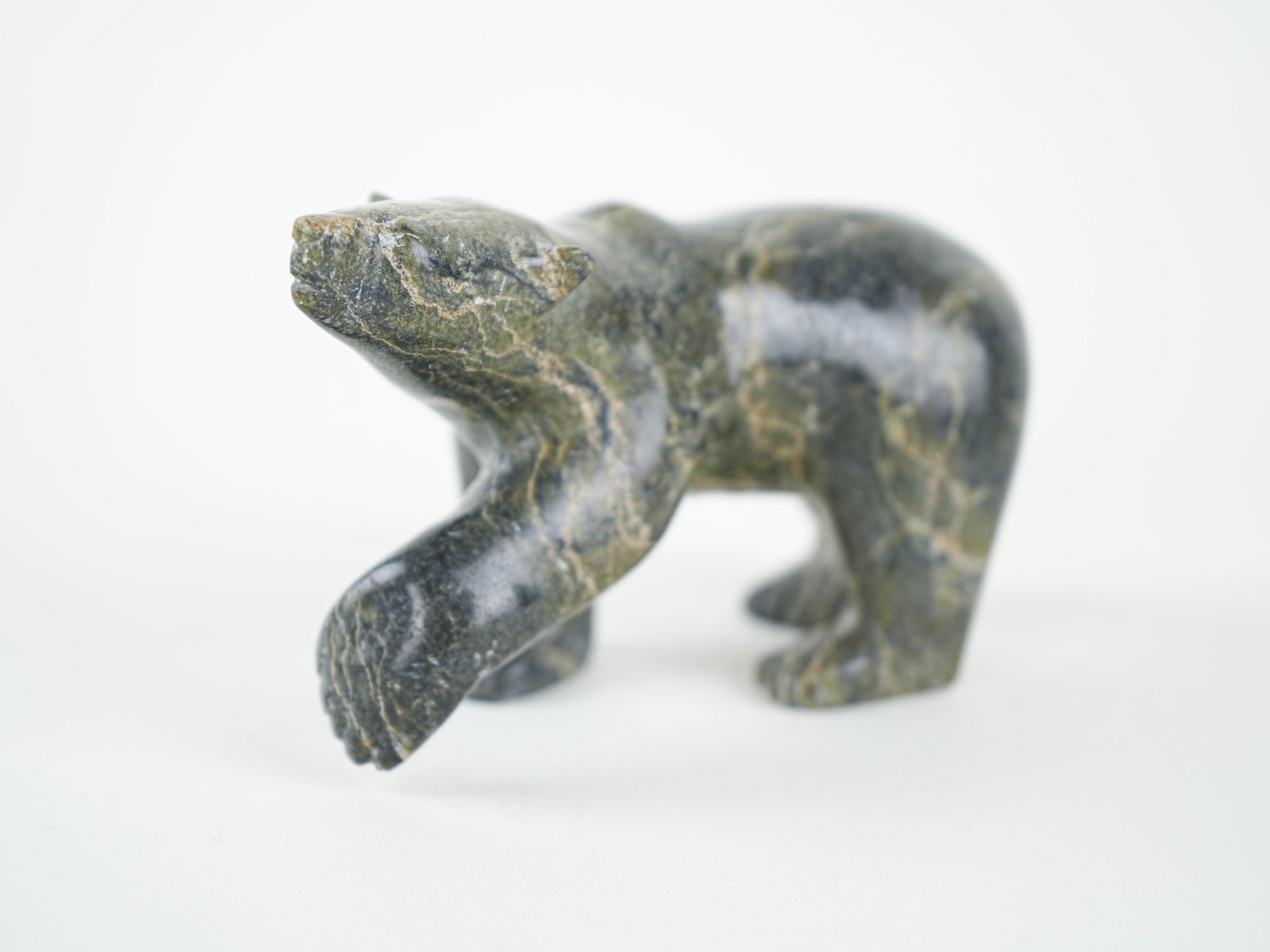 Stone Bear Figurine, Danish Design, 1970s, Made In Denmark photo vinterior