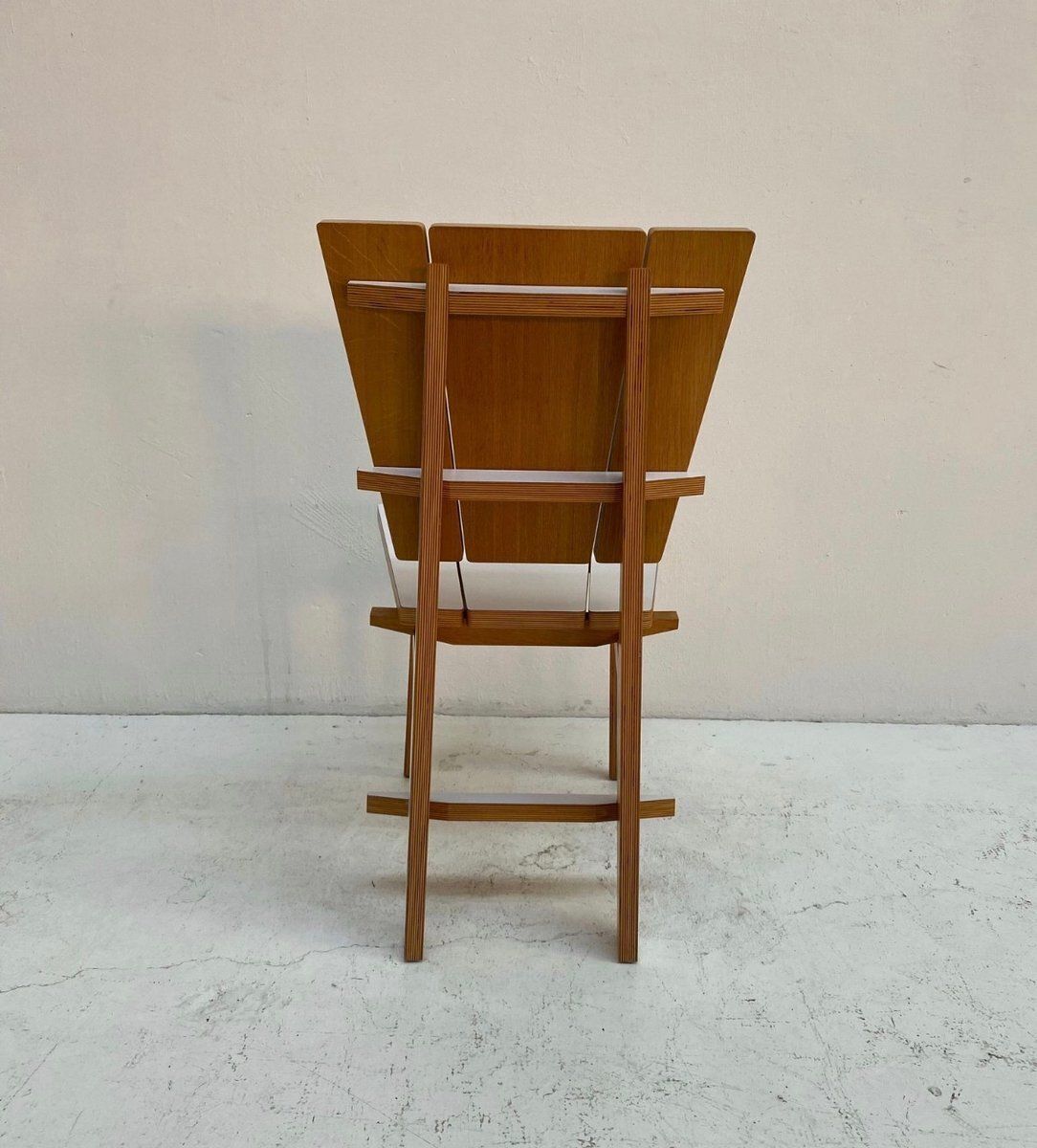 2459.0 Norwegian Dining Chairs With Geometric Design, 1980s, Set Of 4 photo