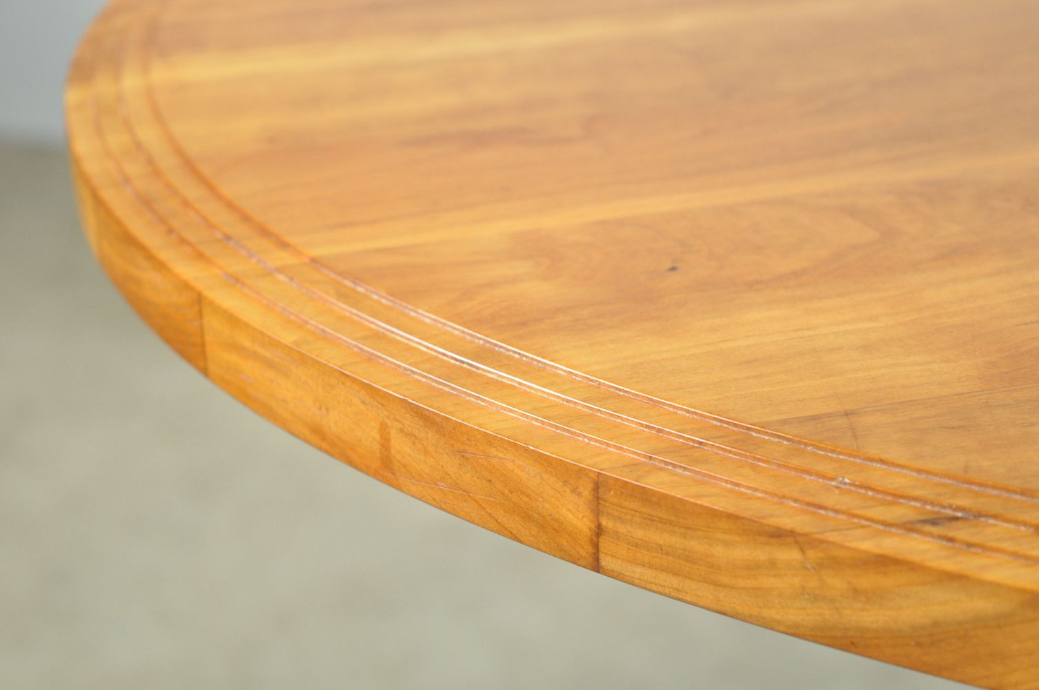 Furniture Exceptional Fruitwood Dining Table Set In Art Deco Style, 1980s photo