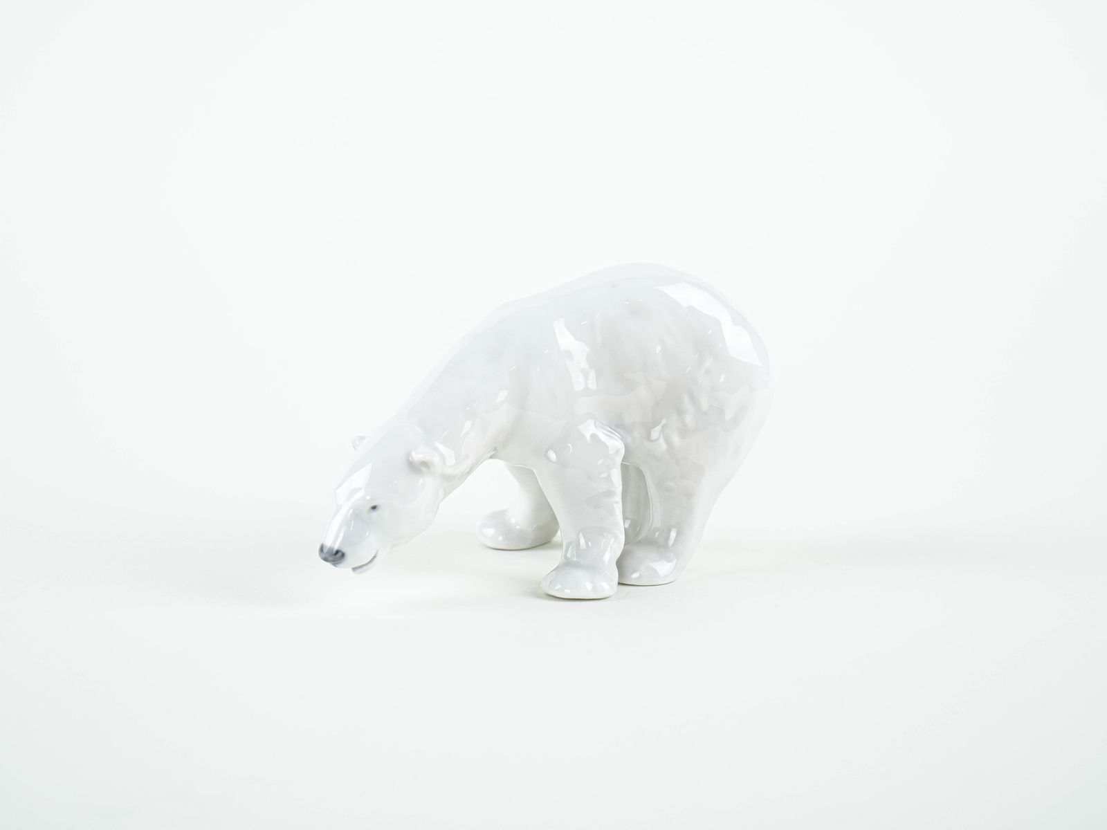 Porcelain Polar Bear Figurine, Danish Design, 1970s, Manufactured By Royal Copenhagen photo furniture