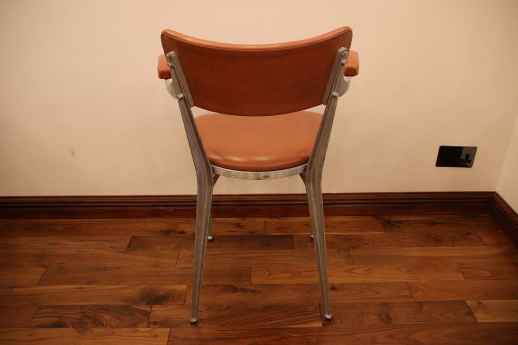 2550.0 10 Ernest Race Dining Chairs, 1950s photo