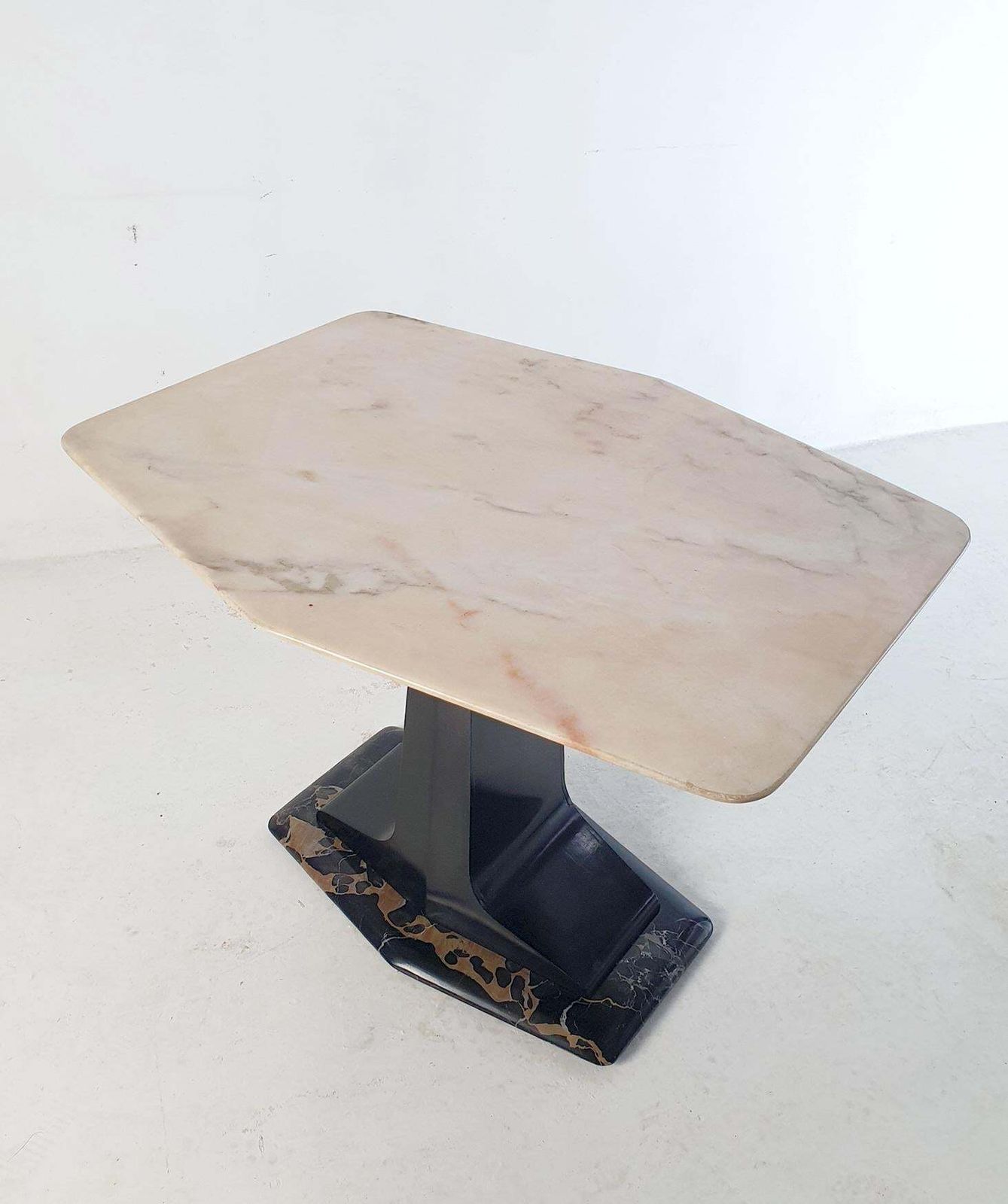 Mid Century Modern Coffee Table By Cantu, Marble Top, Italy, 1959 photo vinterior