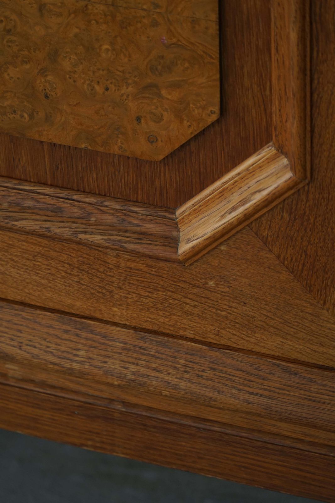 photo buy Danish Modern, Sclulptural Classic Cabinet In Oak And Burl Wood Veneer, 1950s