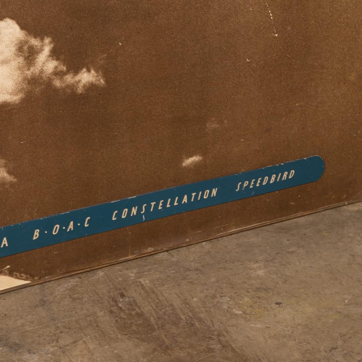 2954.0 Vintage 20thc Large Photograph Of A Boac Constellation Speedbird C.1950 photo