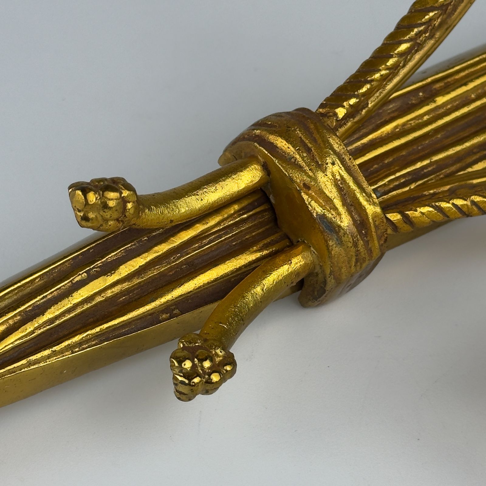 Woonaccessoires Grote bronzen wandkandelaar, Frankrijk, ca. jaren 1950 photo