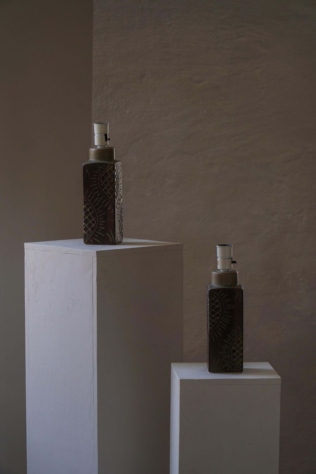 photo vinterior Pair Of Scandinavian Modern Ceramic Table Lamps By Søholm Stentøj, 1970s