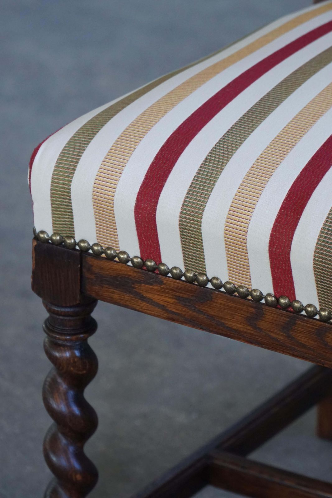 photo for sale Set Of 6 Swedish Baroque Style Dining Chairs In Oak, Early 20th Century