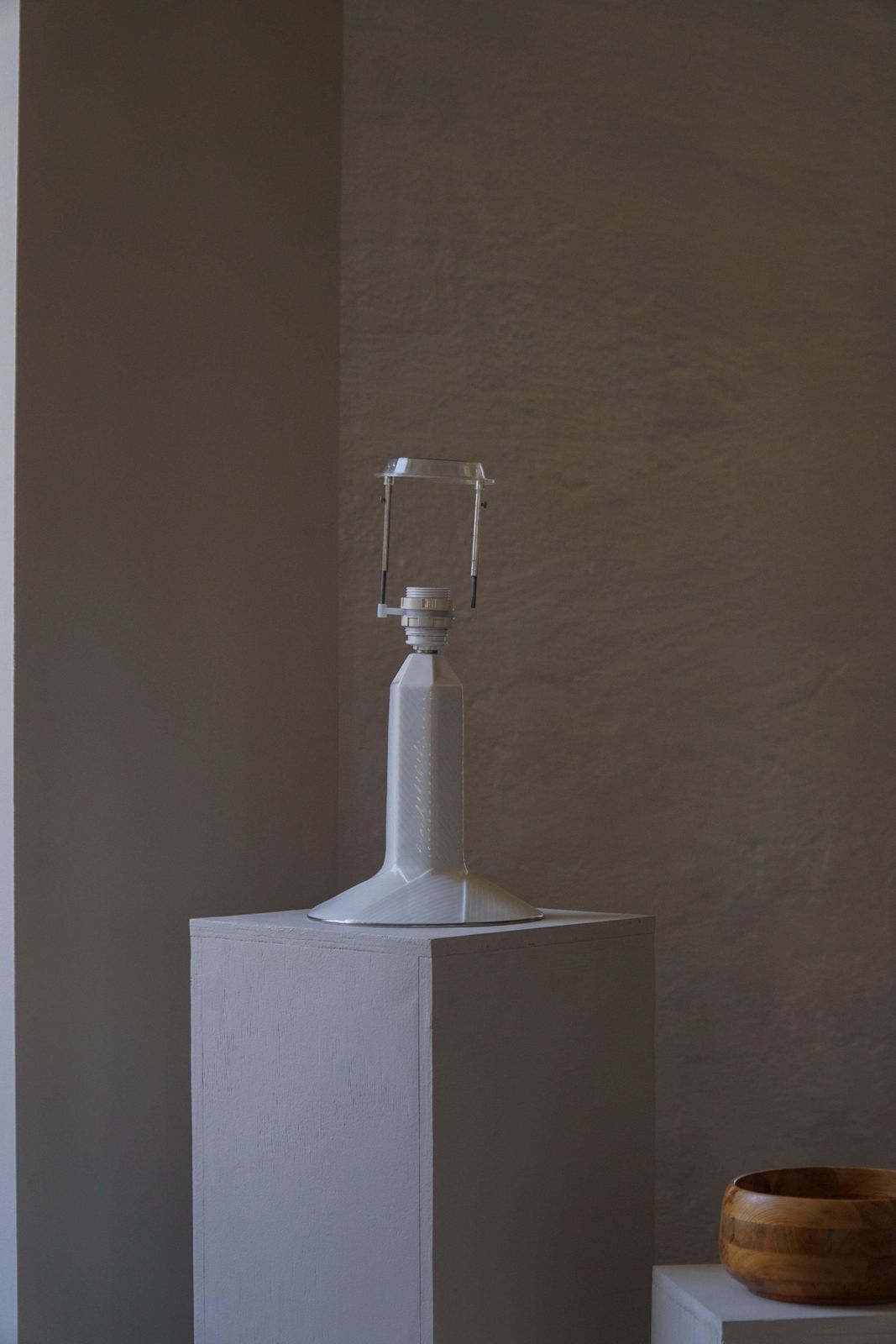 Danish Modern, Royal Copenhagen “Luciana” Porcelain Table Lamp, Denmark, 1980s photo 244.0