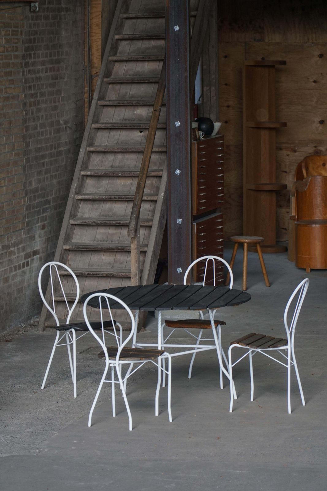 Vintage Tore Ahlsén "Pia" Garden Set, Table & 4 Chairs, Swedish Modern, 1990s photo Garden Furniture