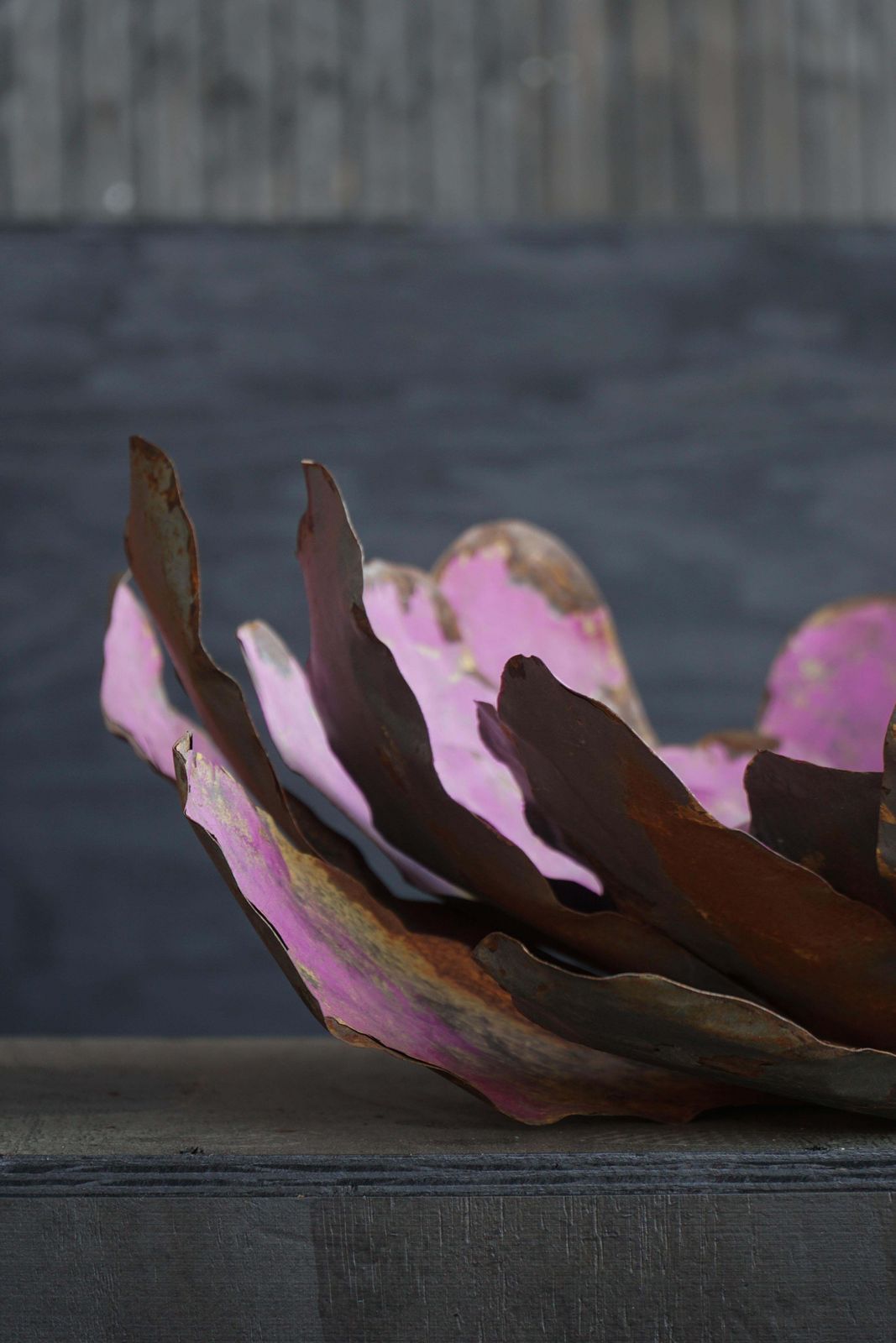 photo vintage Large Sculptural Metal Flower Wall Decoration, Belgium, Mid 20th Century, 1960s