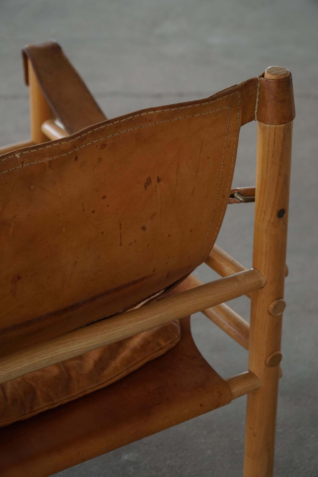 photo vinterior Arne Norell, Pair Of Sirocco Lounge Chairs, Leather & Ash, Ab Aneby, 1960s