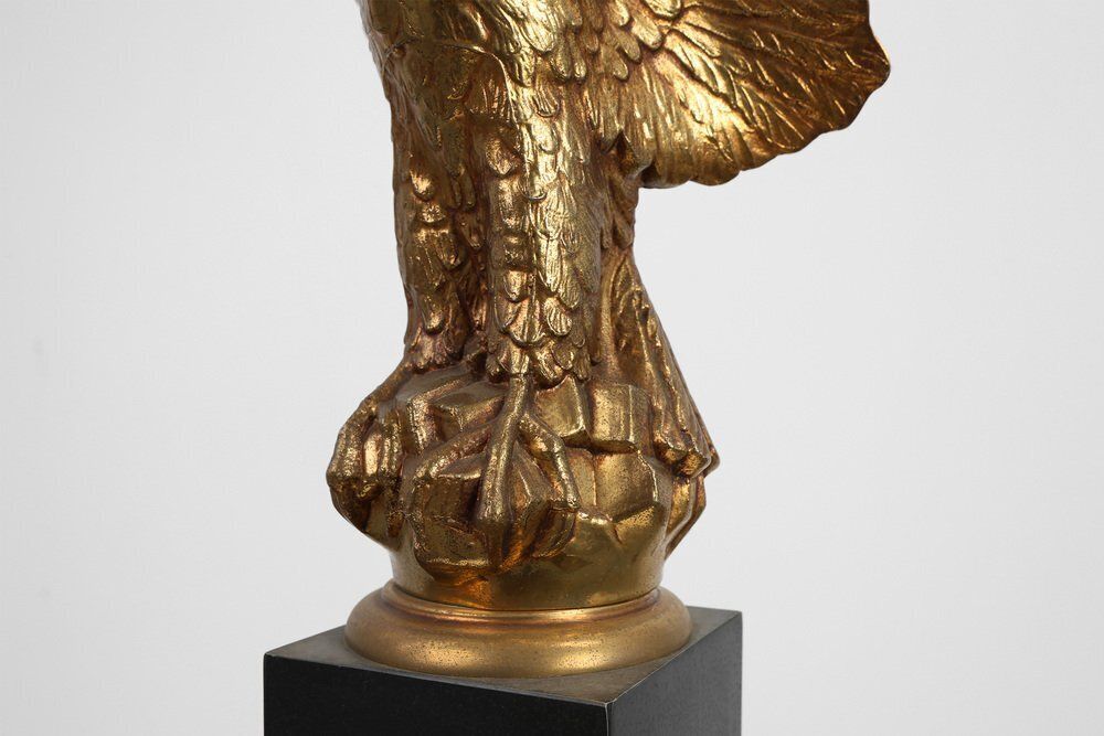 1557.0 Hollywood Regency Lamp With Eagle By Deknudt, Belgium Ca. 1980 photo