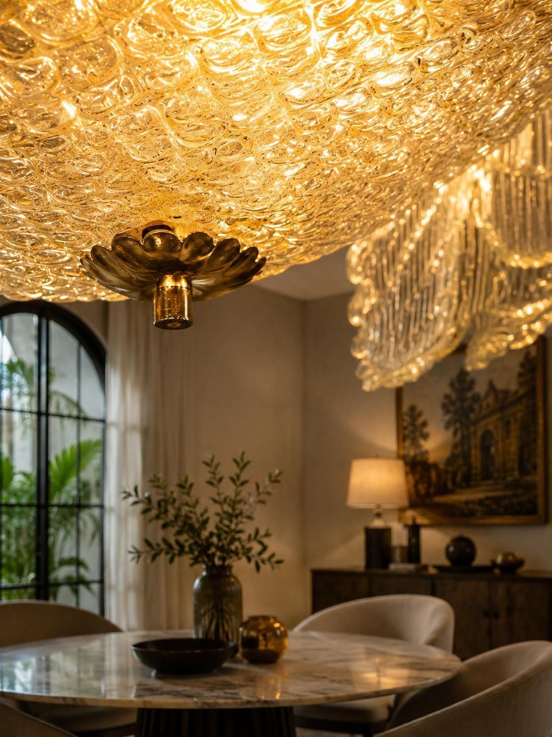 Murano Chandelier By Barovier, 1940s photo furniture