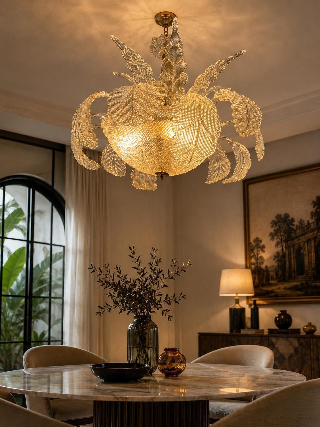 Murano Chandelier By Barovier, 1940s photo Lighting