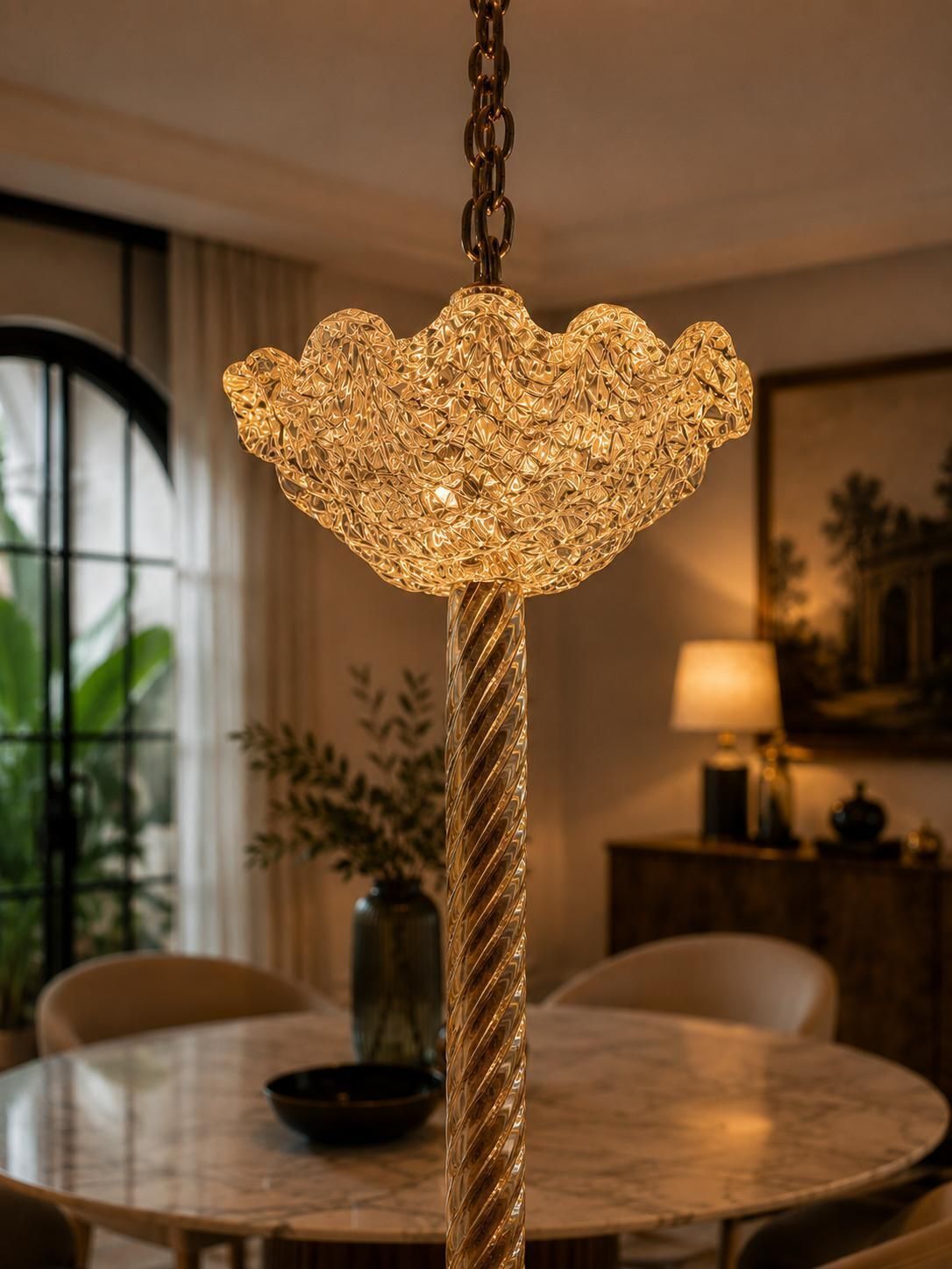 photo for sale Murano Chandelier By Barovier, 1940s