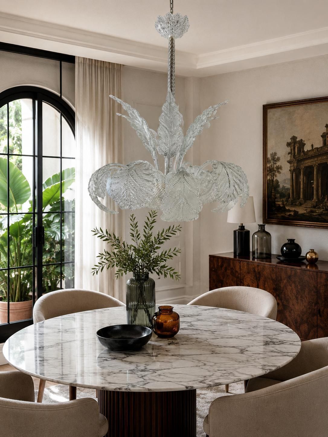 photo buy Murano Chandelier By Barovier, 1940s