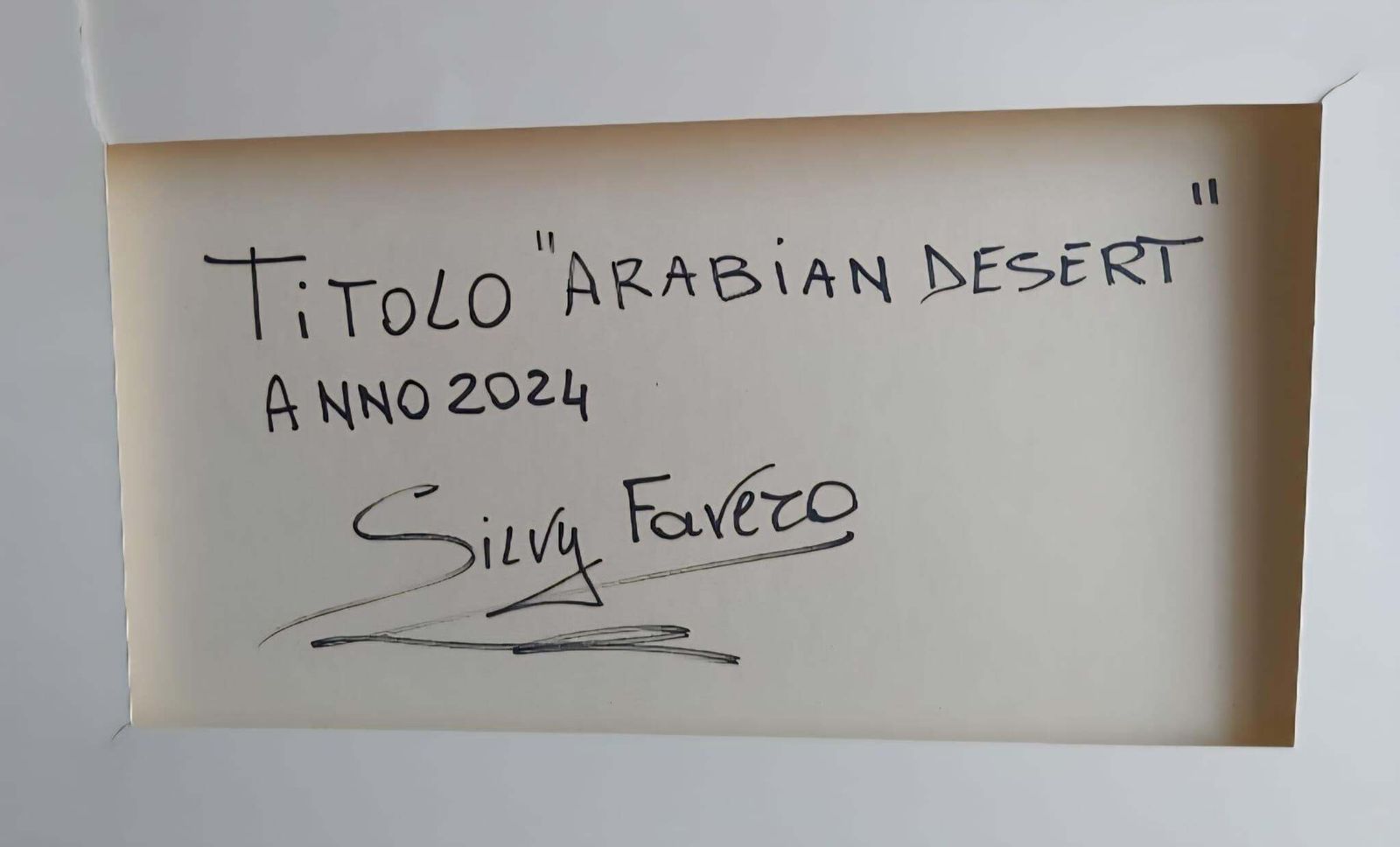 Deserto Arabico / Arabian Desert By Silvy Favero, 2024 photo 7783.0