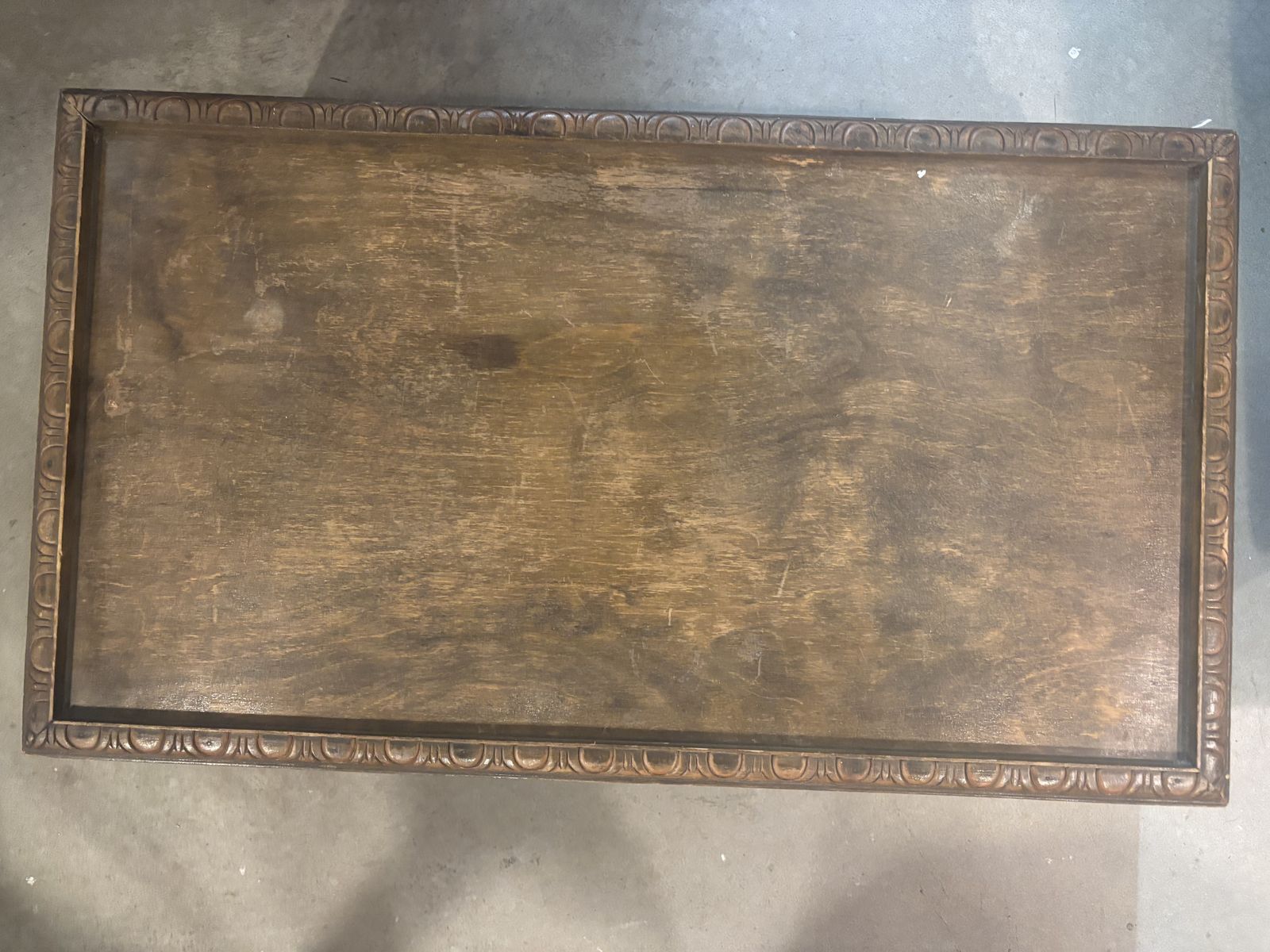 Anglo Indian Carved Wood Coffee Table photo for sale