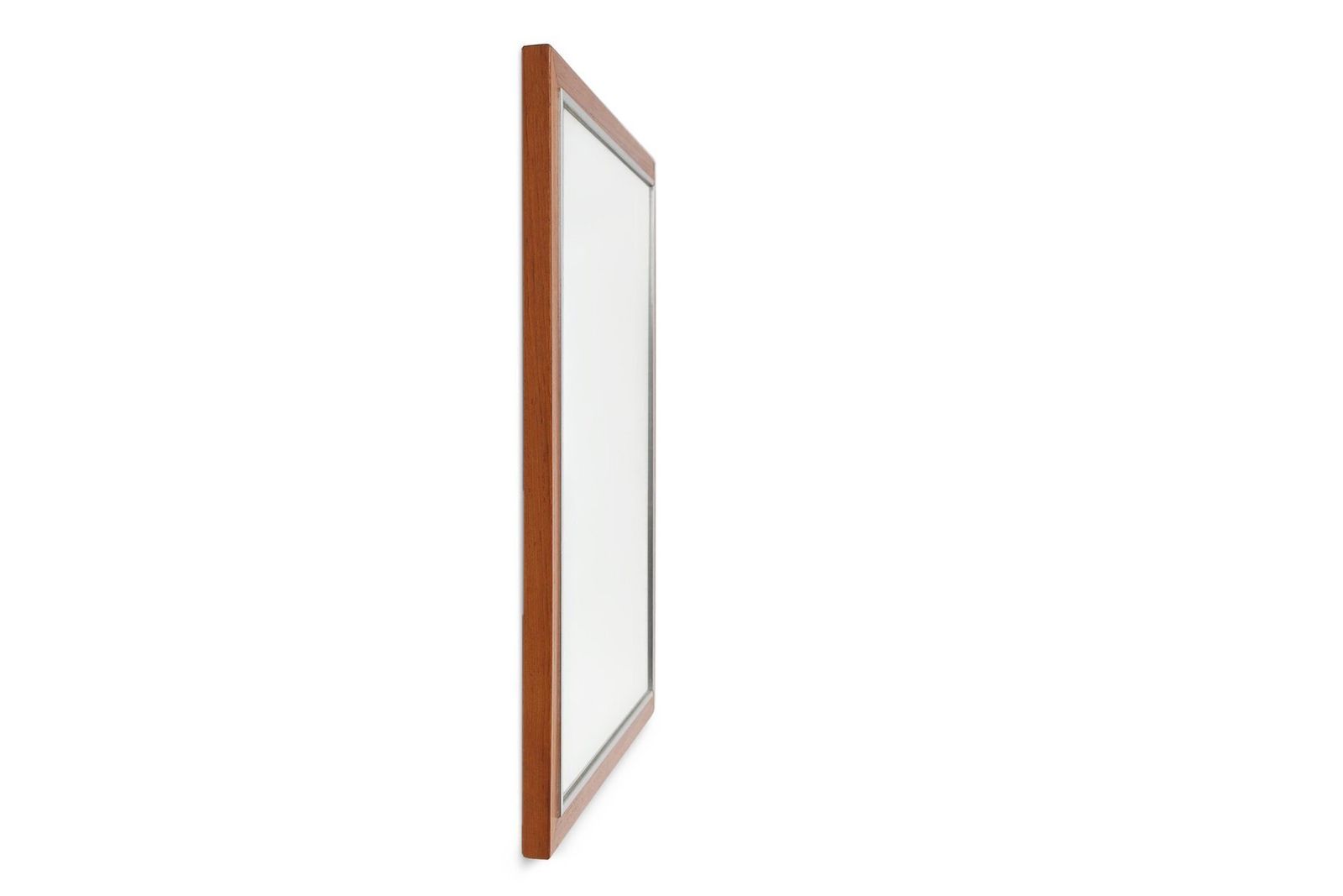 Mid Century Teak Mirror With Shelf From De Coene, Belgium, 1960s, Set Of 2 photo vintage