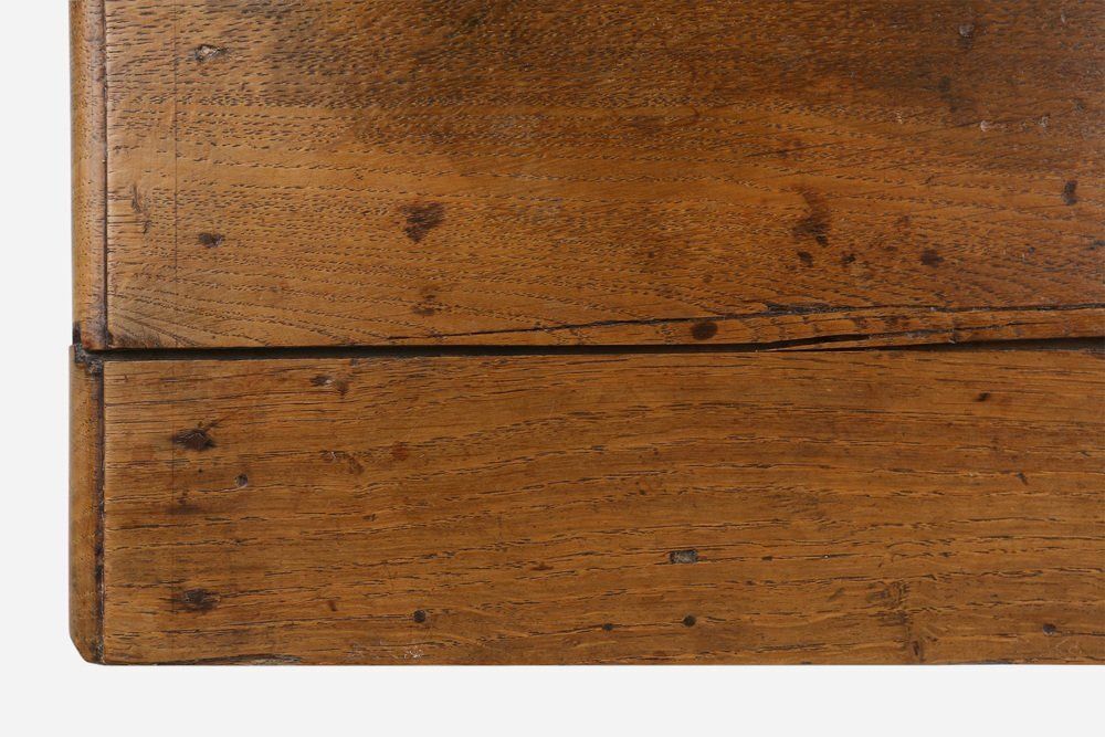 1298.0 Rustic Low Church Stool In Oak, France, 1900 photo