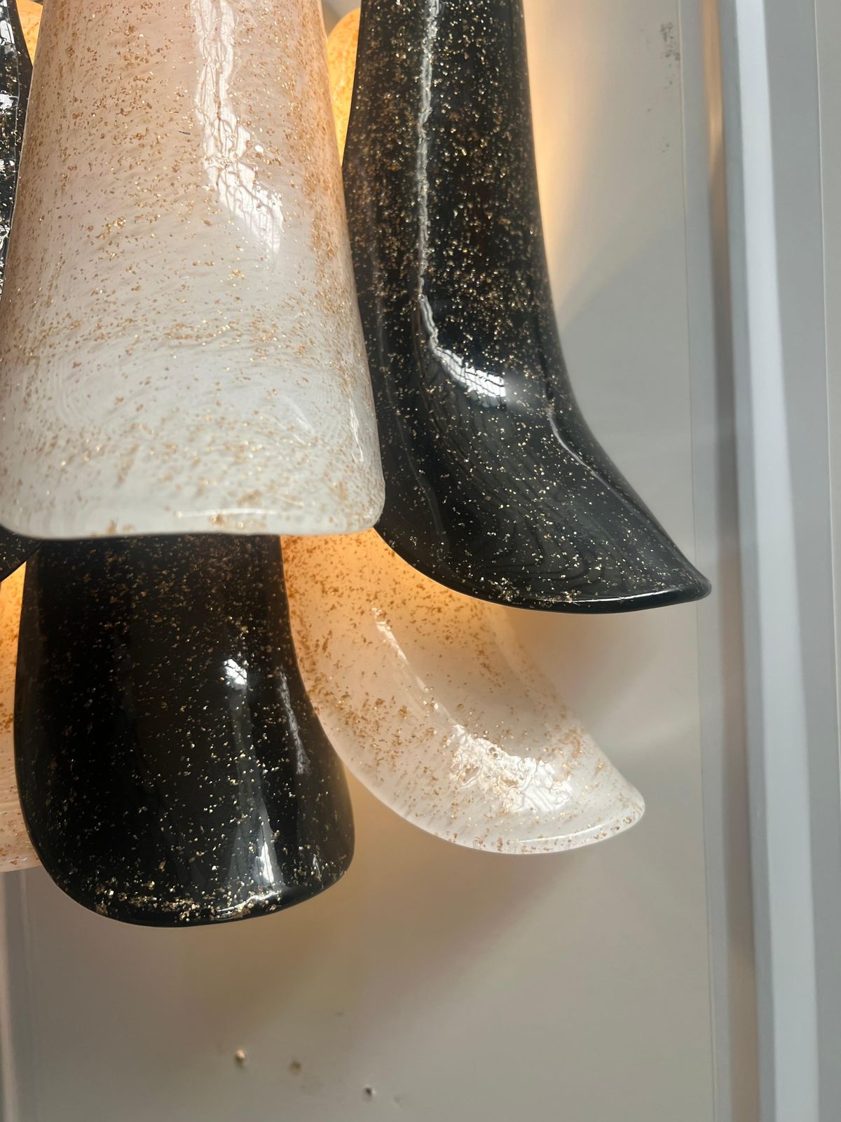 photo furniture Set Of Four Italian Gold Inclusion Murano Sconces