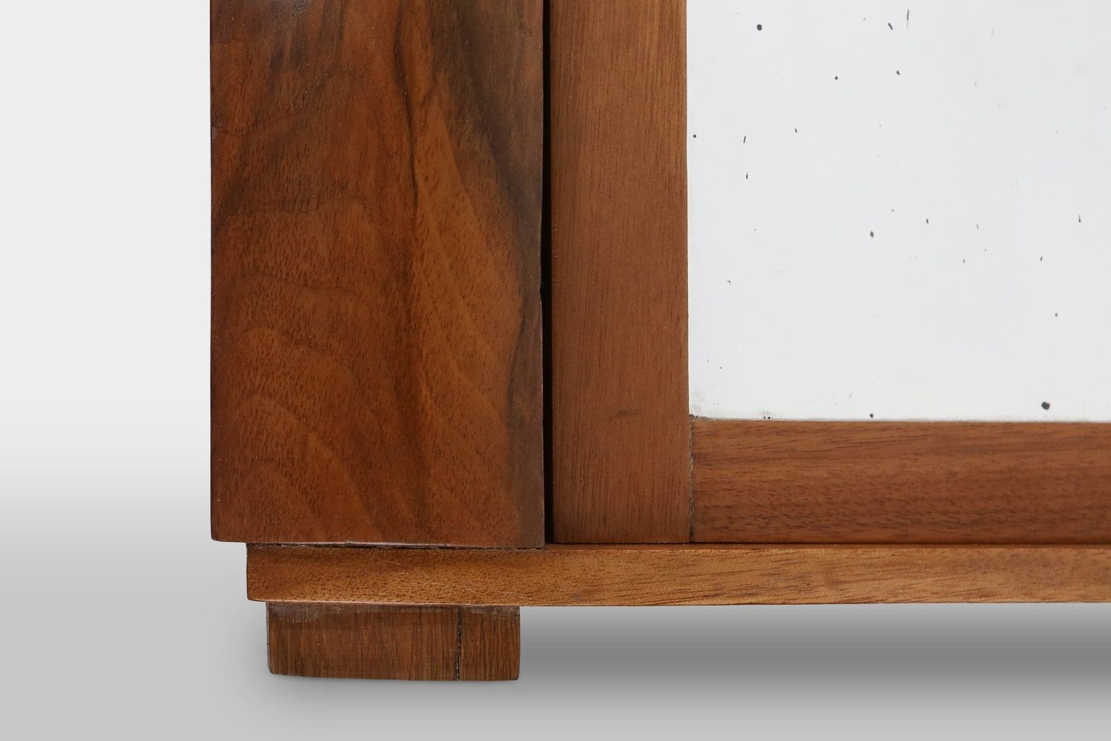 Small Art Deco Cabinet In Wood With Mirror, 1930 photo Furniture