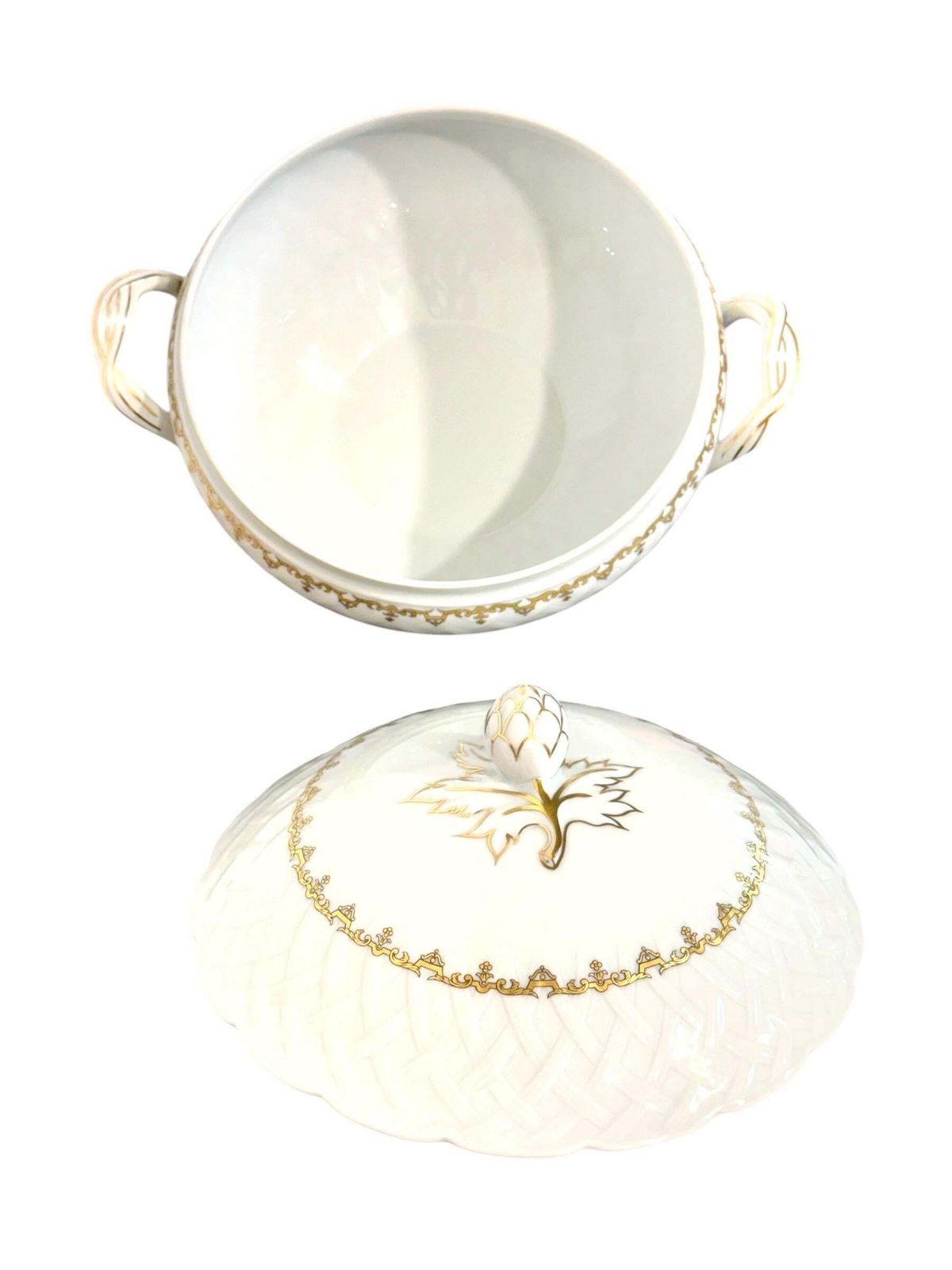 Home Decor 52 Piece Bernardaud Limoges “Rimbaud” Gilt Fine Porcelain Service photo