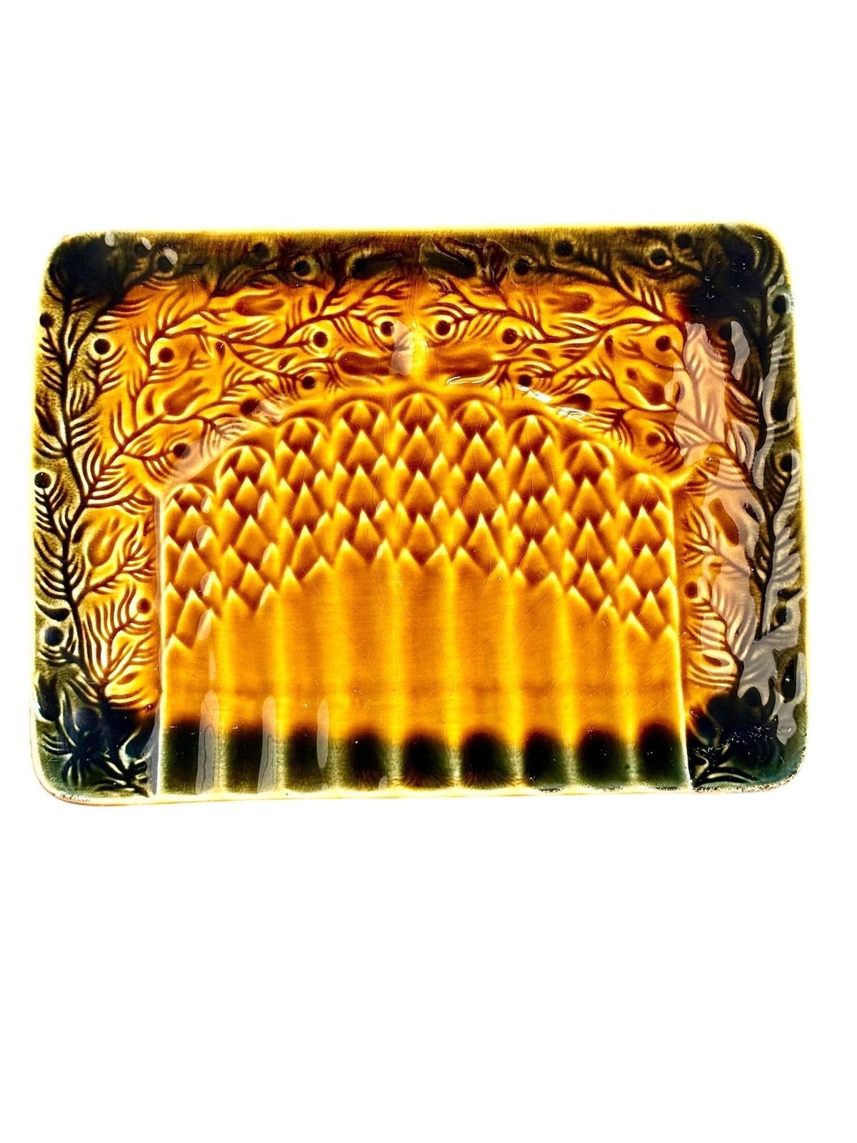 20th Century Sarreguemines Majolica Asparagus Service Set photo furniture