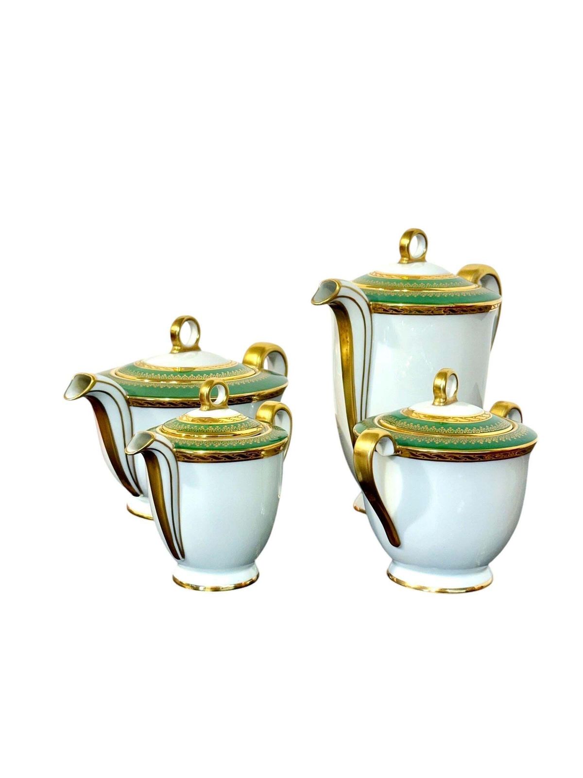 Art Deco Limoges "Unic" Porcelain Tea & Coffee Service, 44 Pieces photo vintage