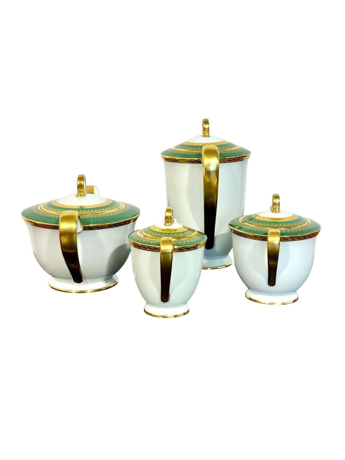 photo vintage Art Deco Limoges "Unic" Porcelain Tea & Coffee Service, 44 Pieces